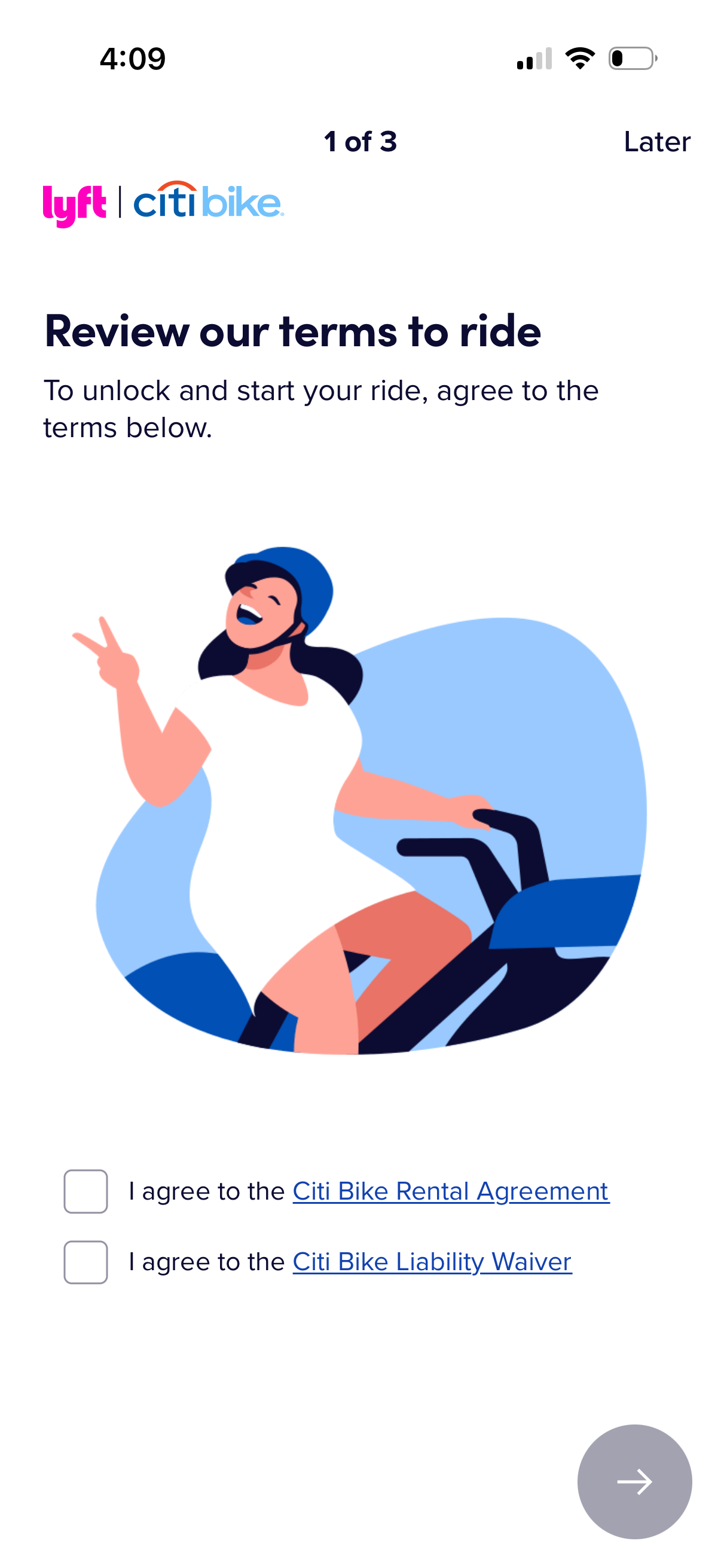 citibike app screenshot 8