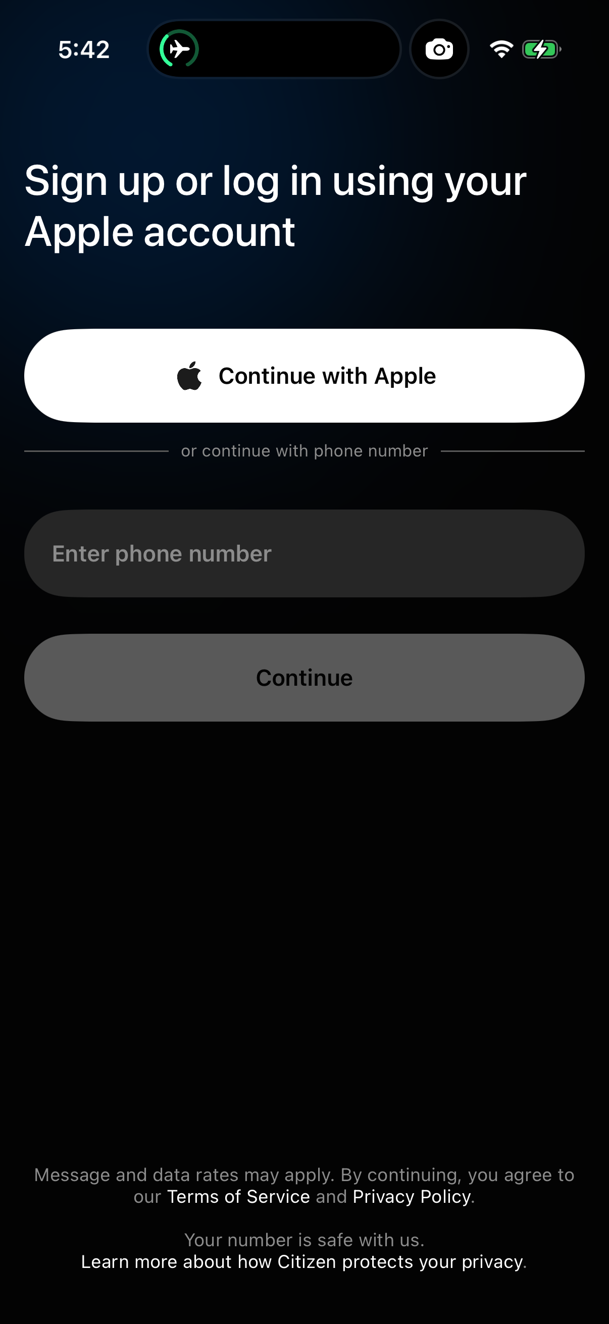Step 3 of Citizen Onboarding