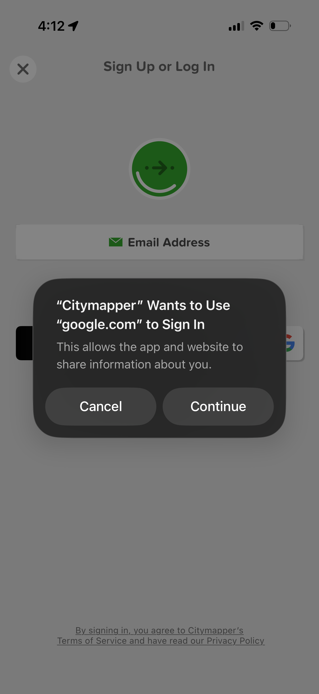 citymapper app screenshot 4