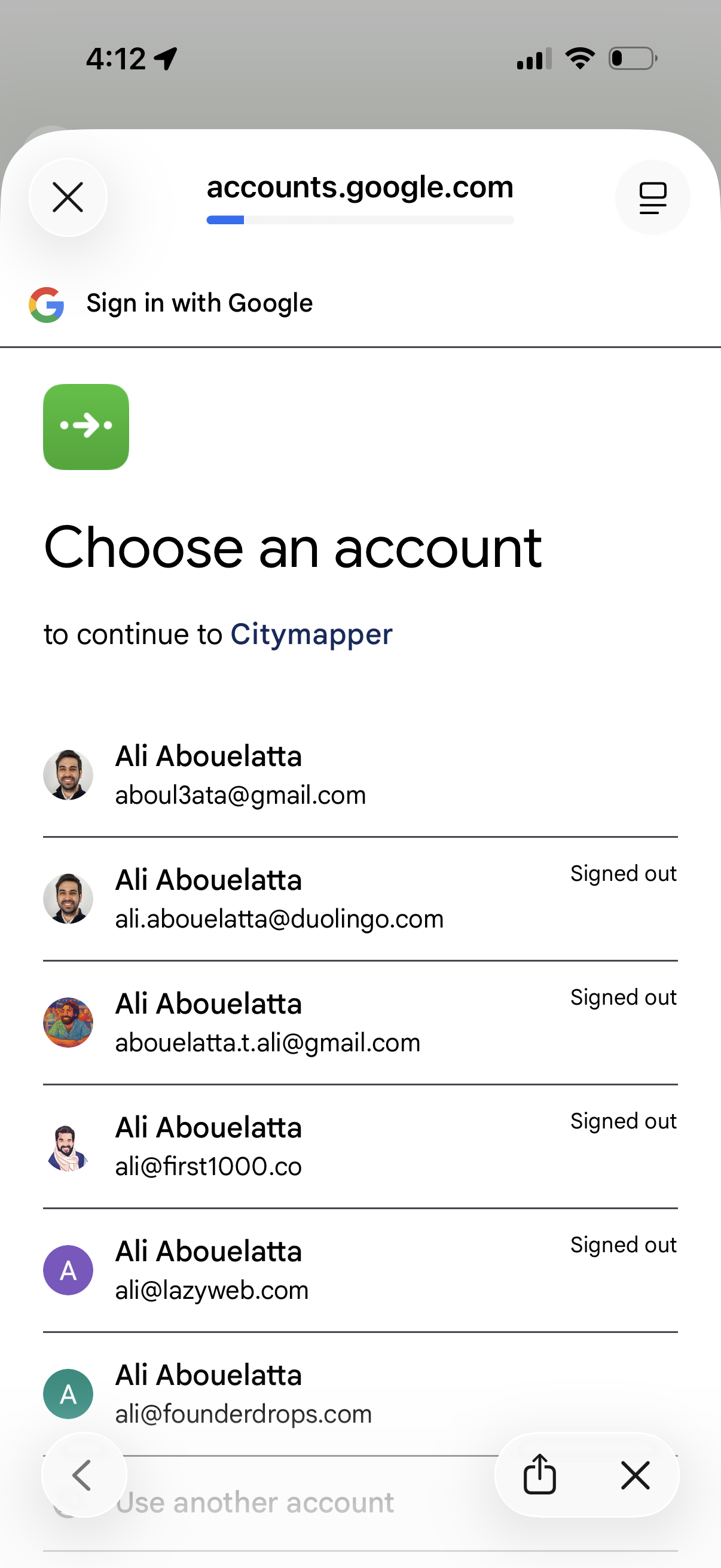 citymapper app screenshot 3