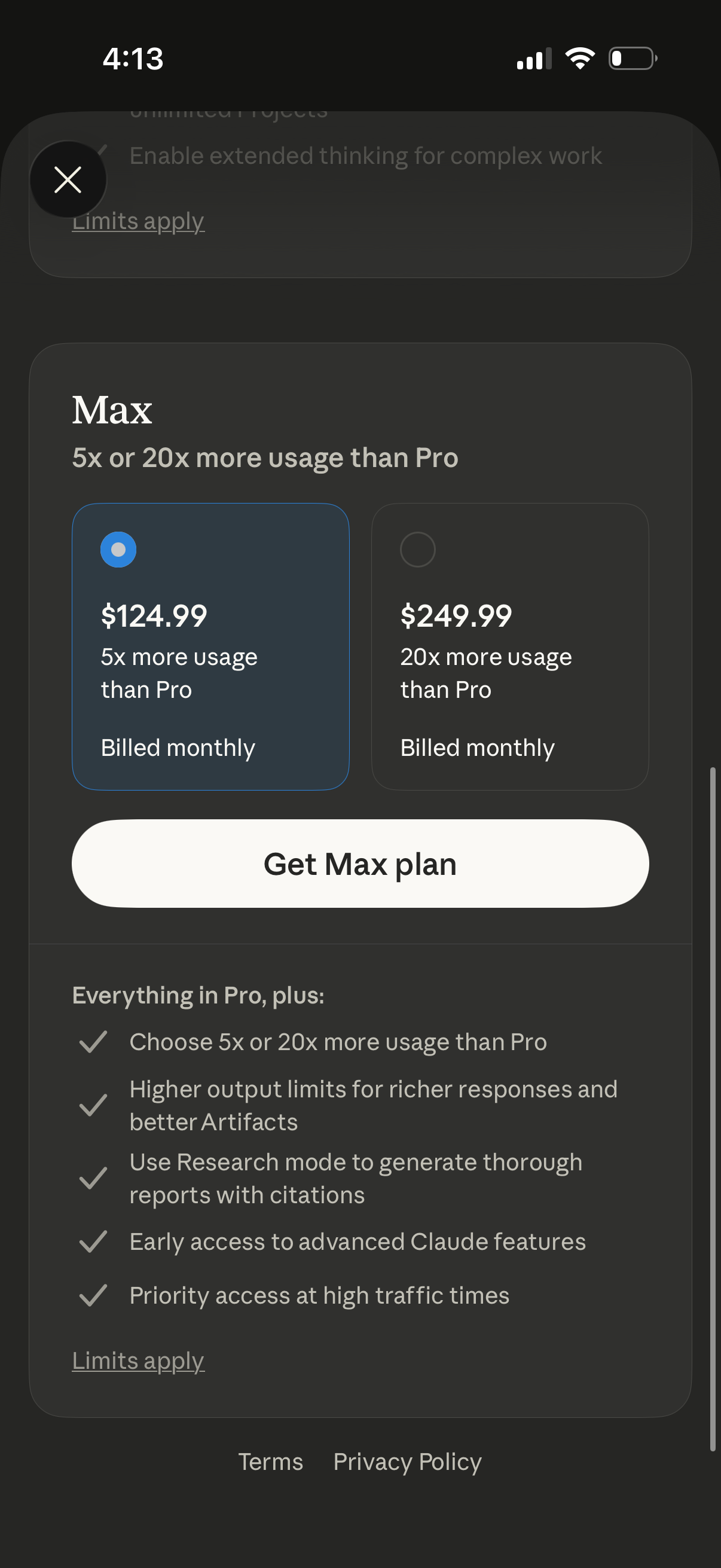 claude app screenshot 2
