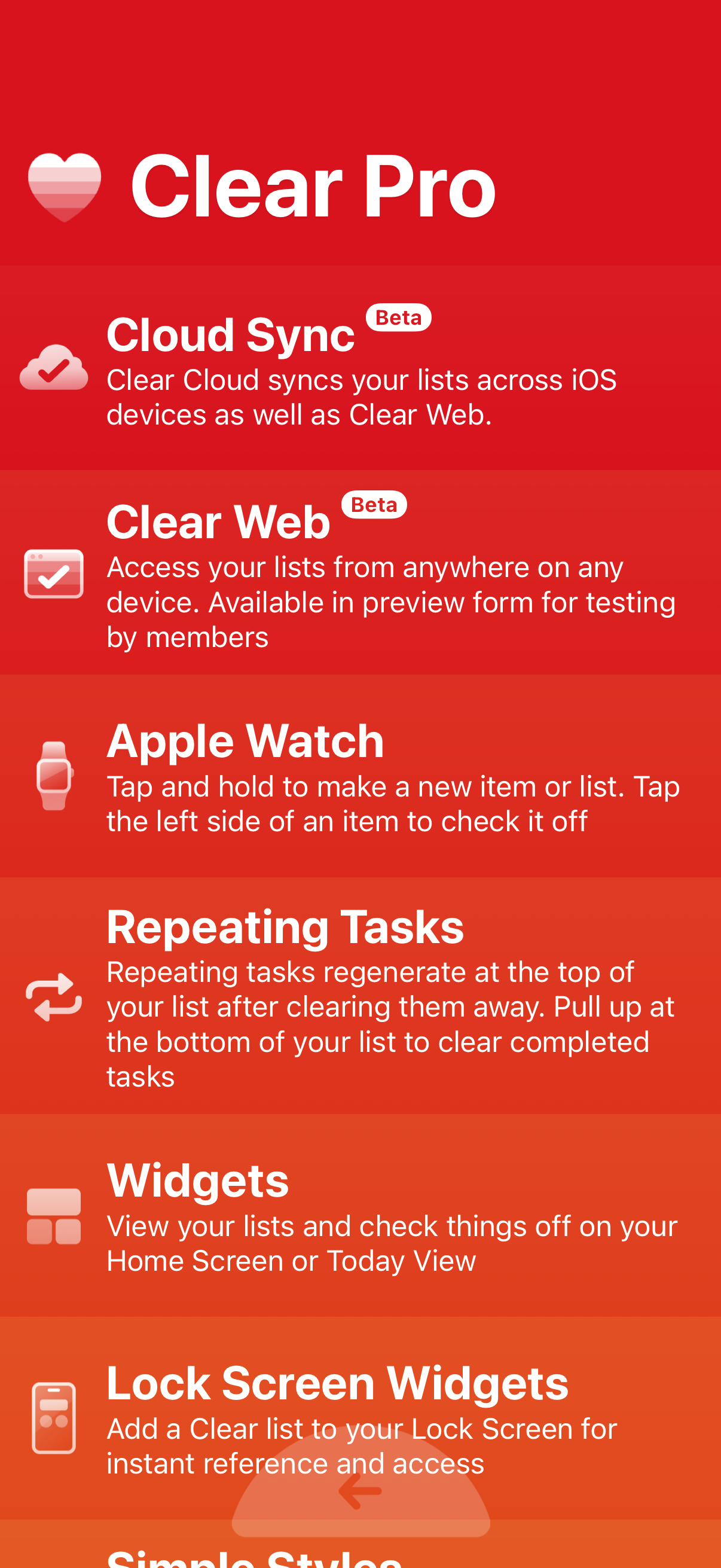 clear-todo start subscription purchase