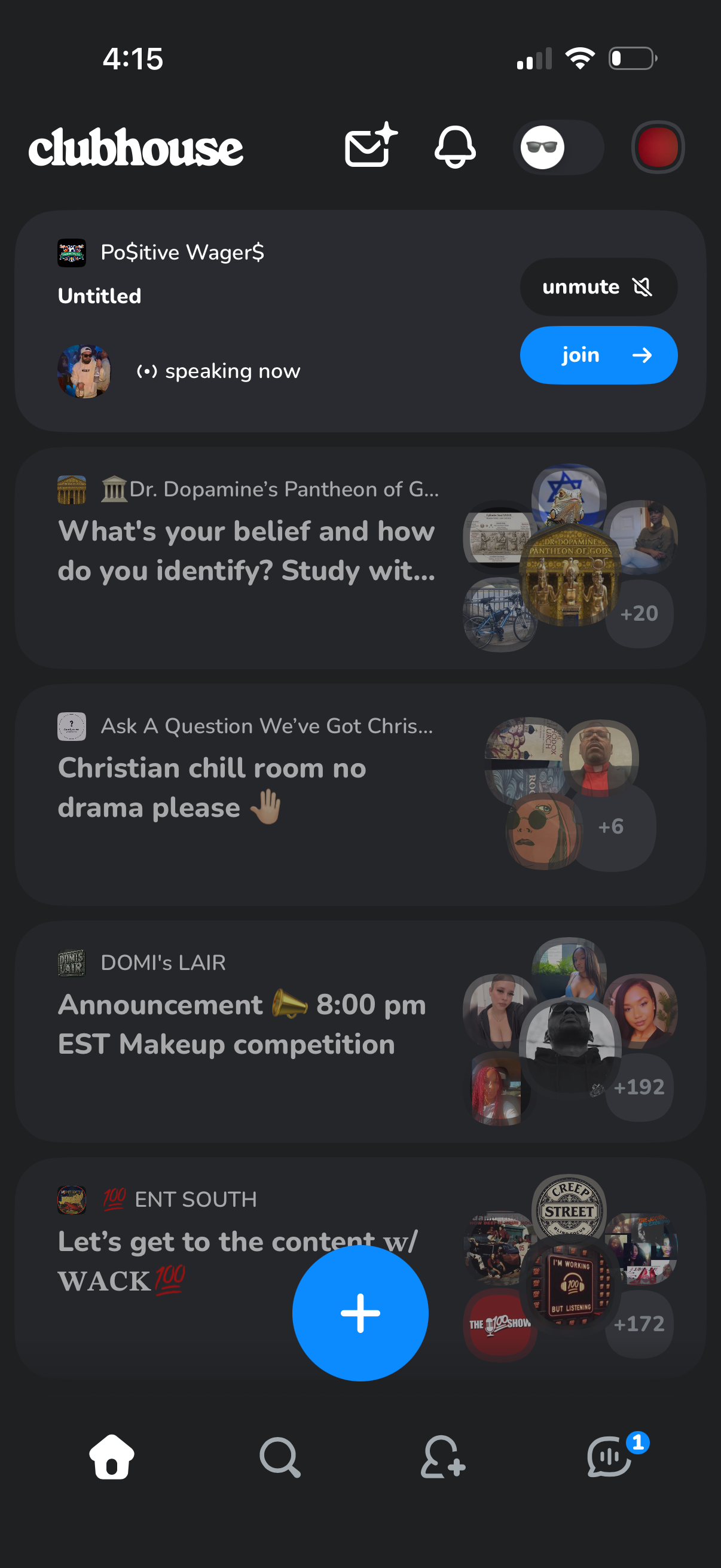 clubhouse app screenshot 1