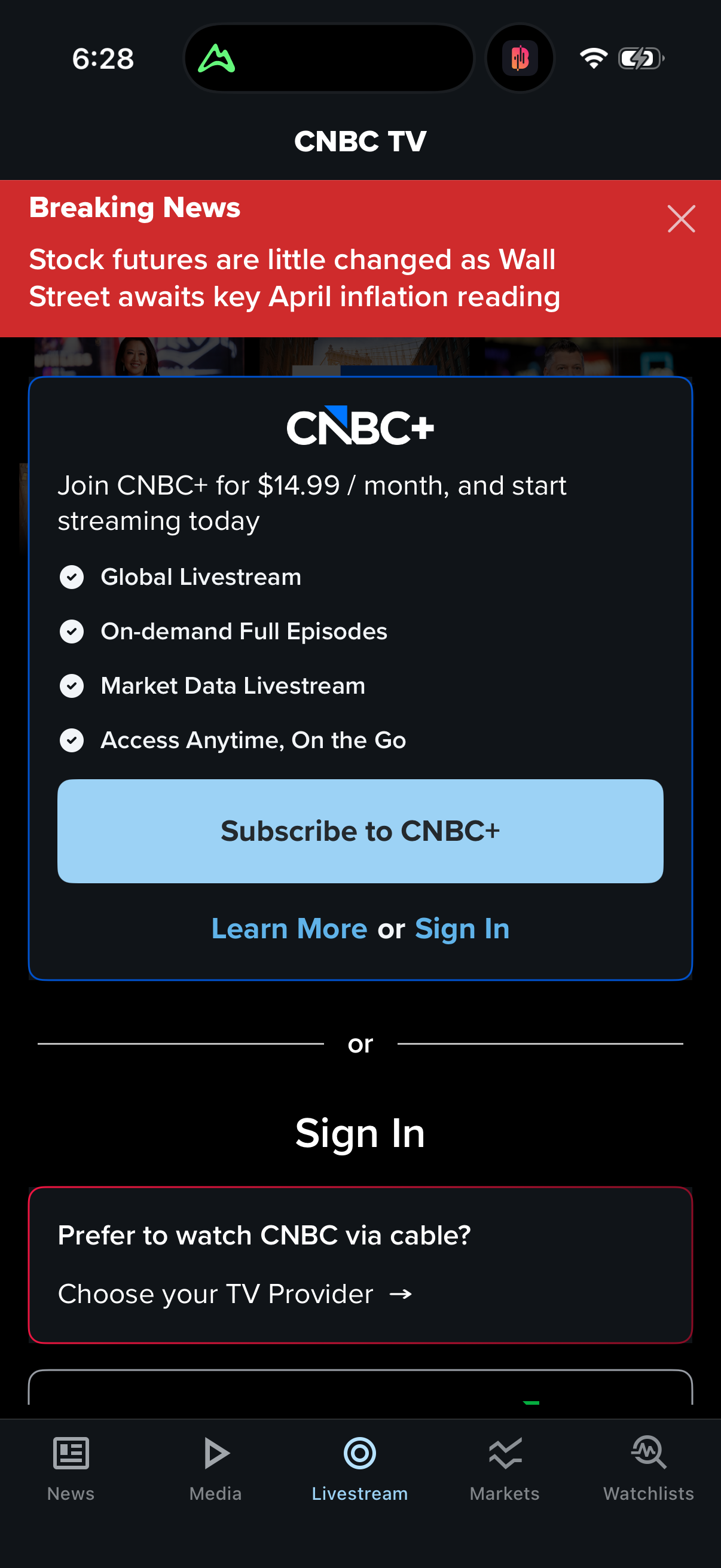 Step 3 of cnbc Main_tabs