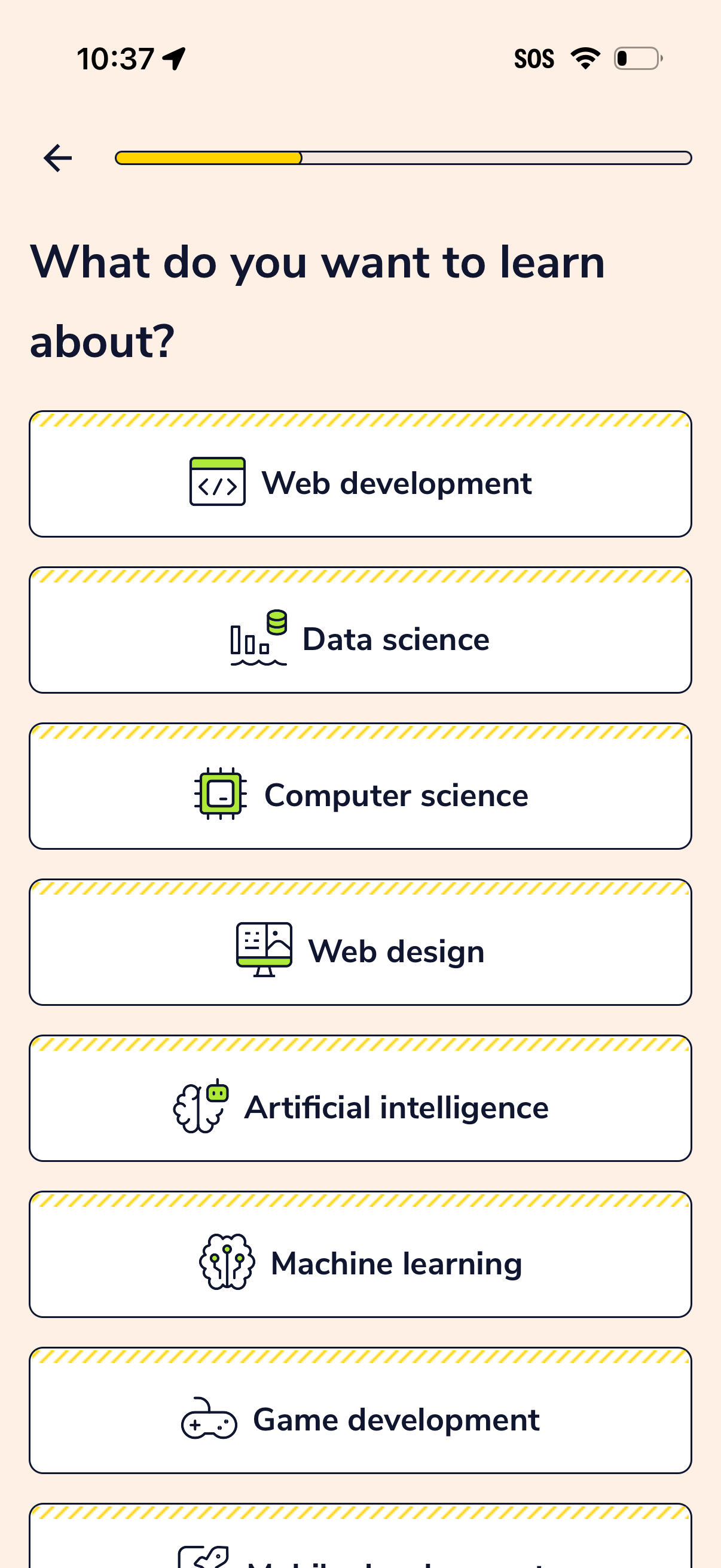 codeacademy-go app screenshot 24