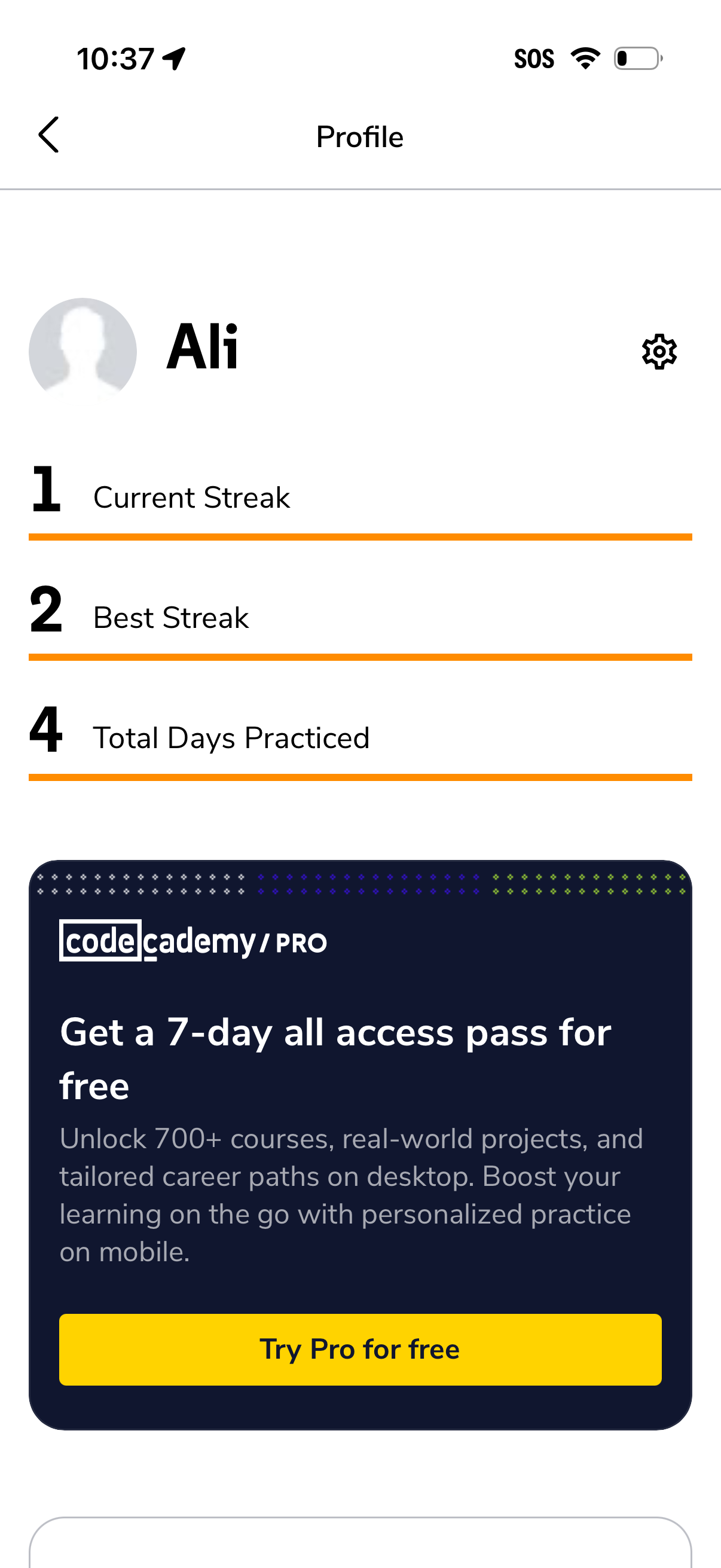 codeacademy-go app screenshot 16