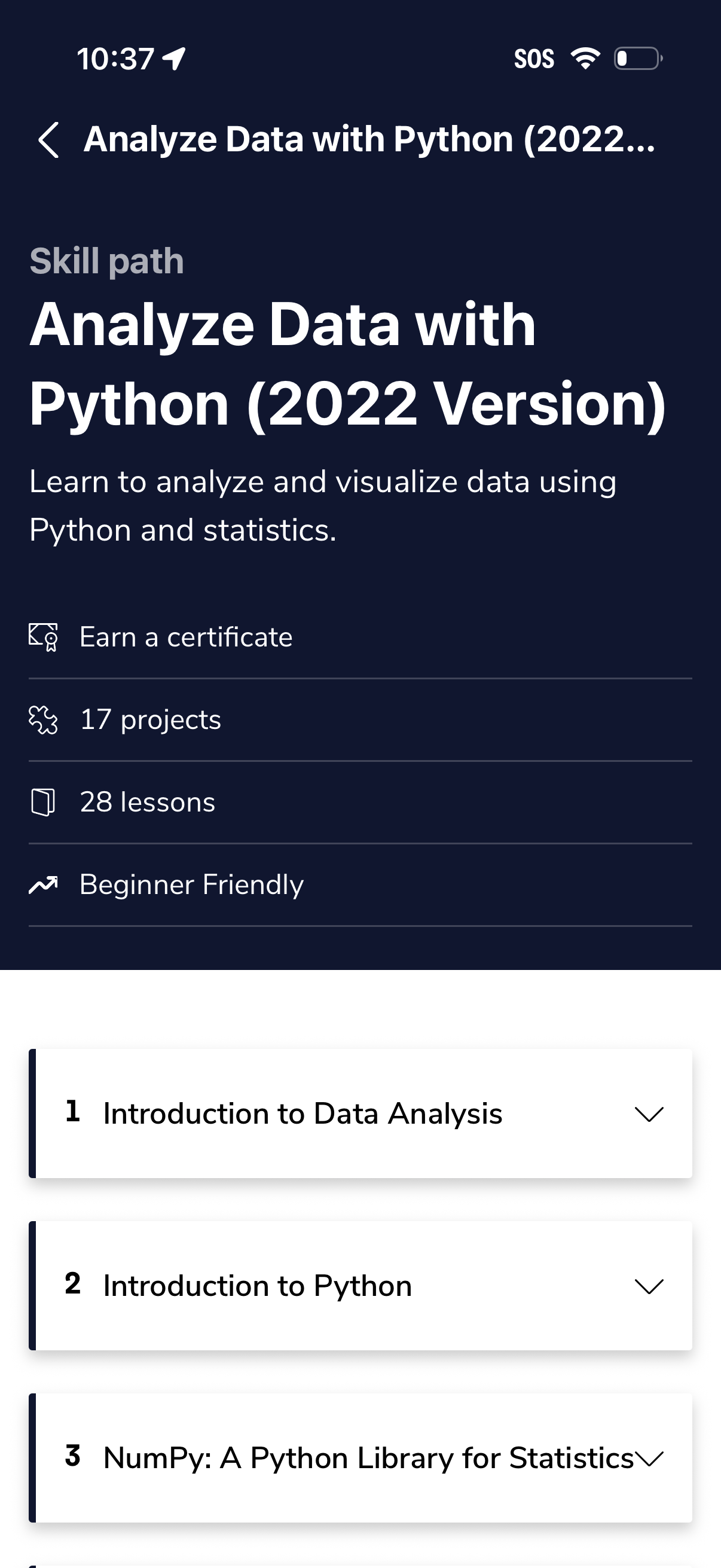 codeacademy-go app screenshot 14