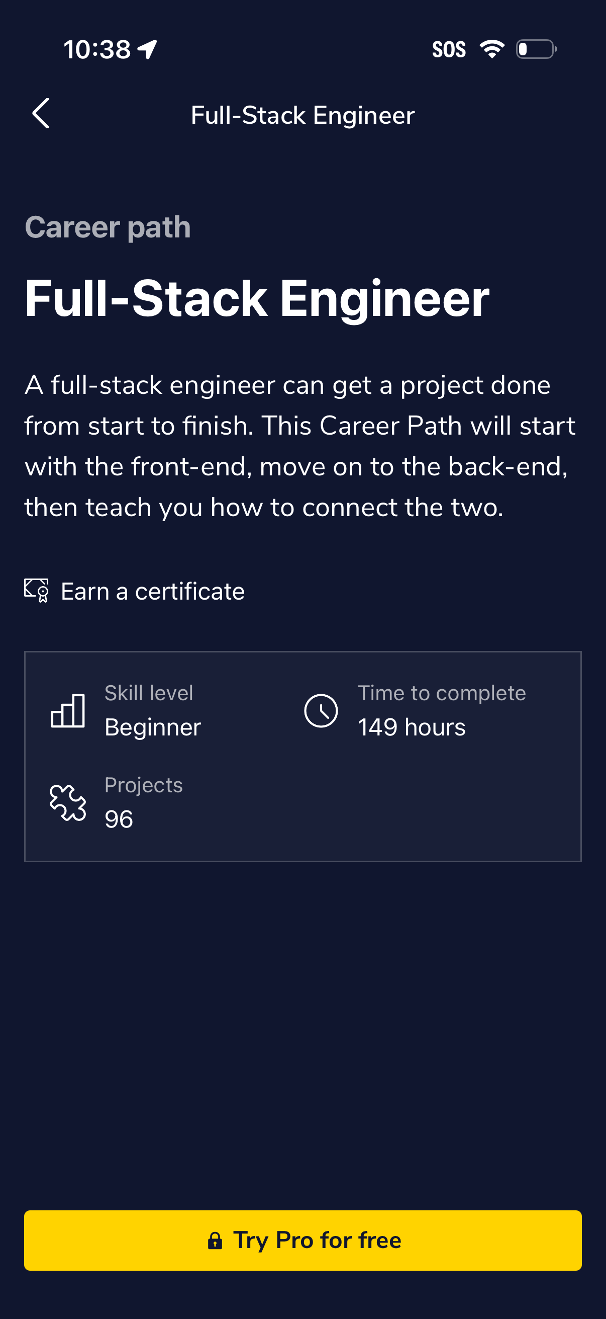 codeacademy-go app screenshot 13