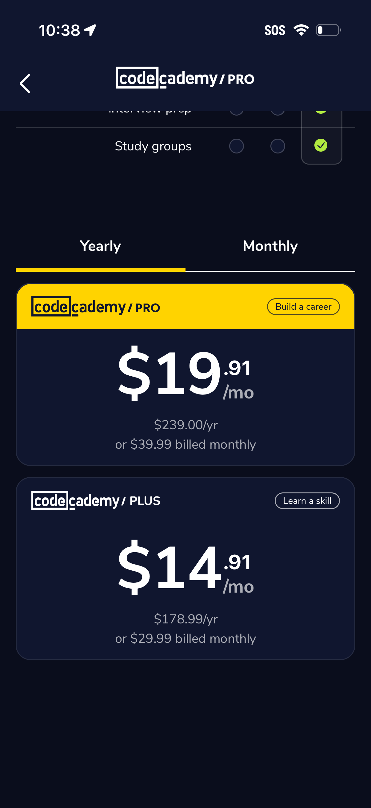 codeacademy-go app screenshot 11