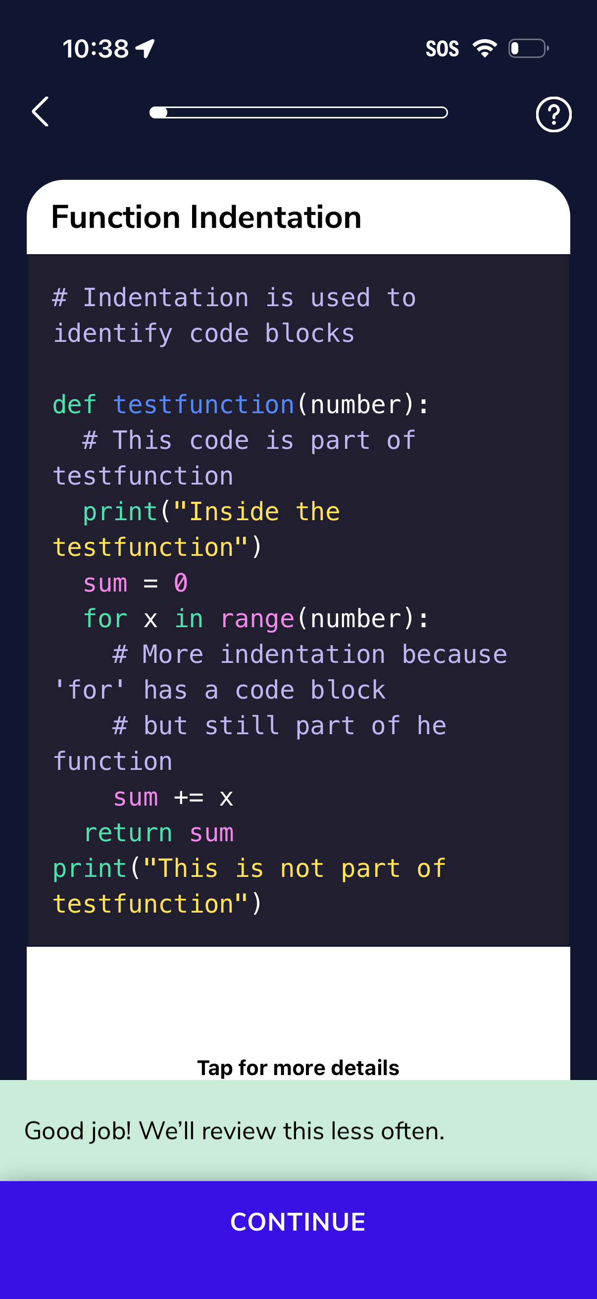 codeacademy-go app screenshot 8