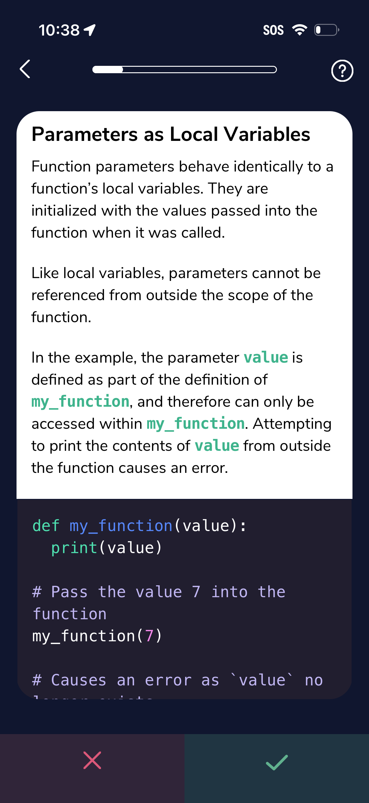 codeacademy-go app screenshot 6