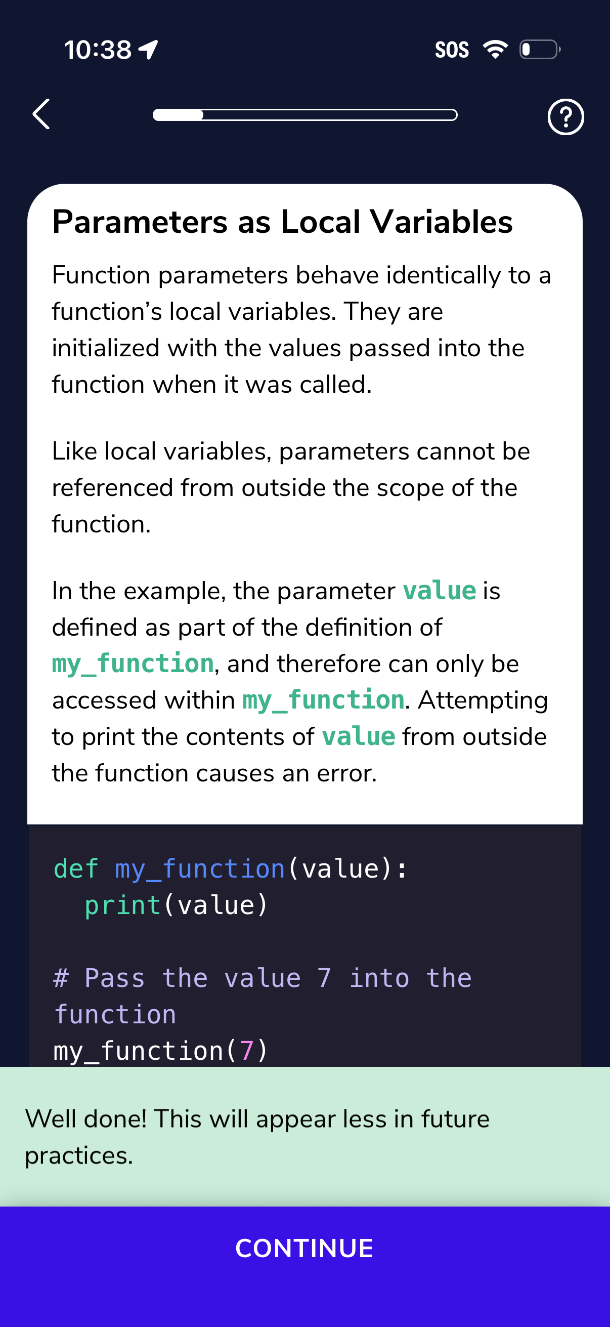 codeacademy-go app screenshot 5
