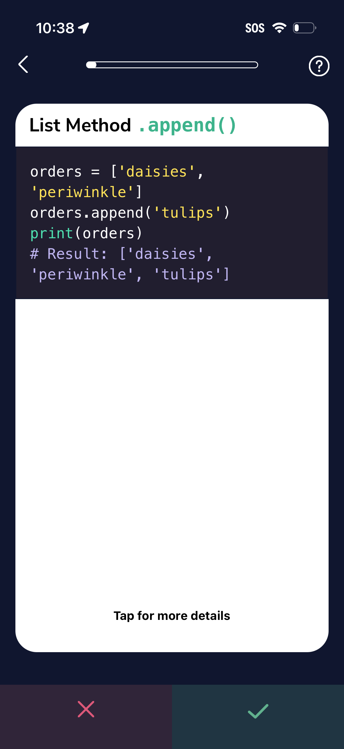 codeacademy-go app screenshot 3
