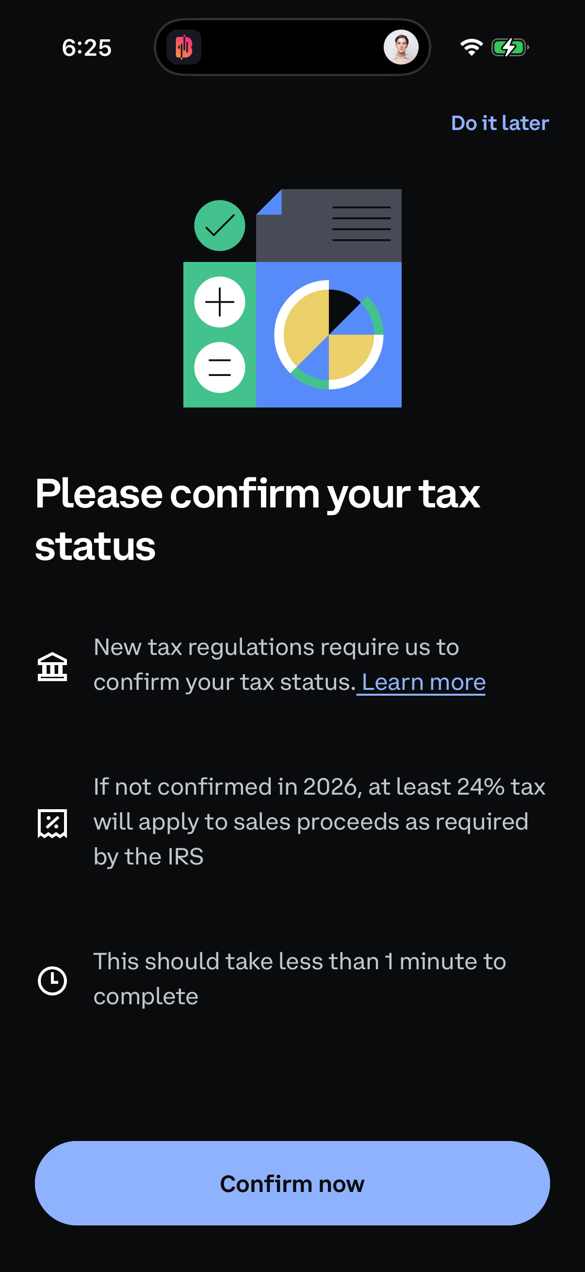 coinbase app screenshot 2