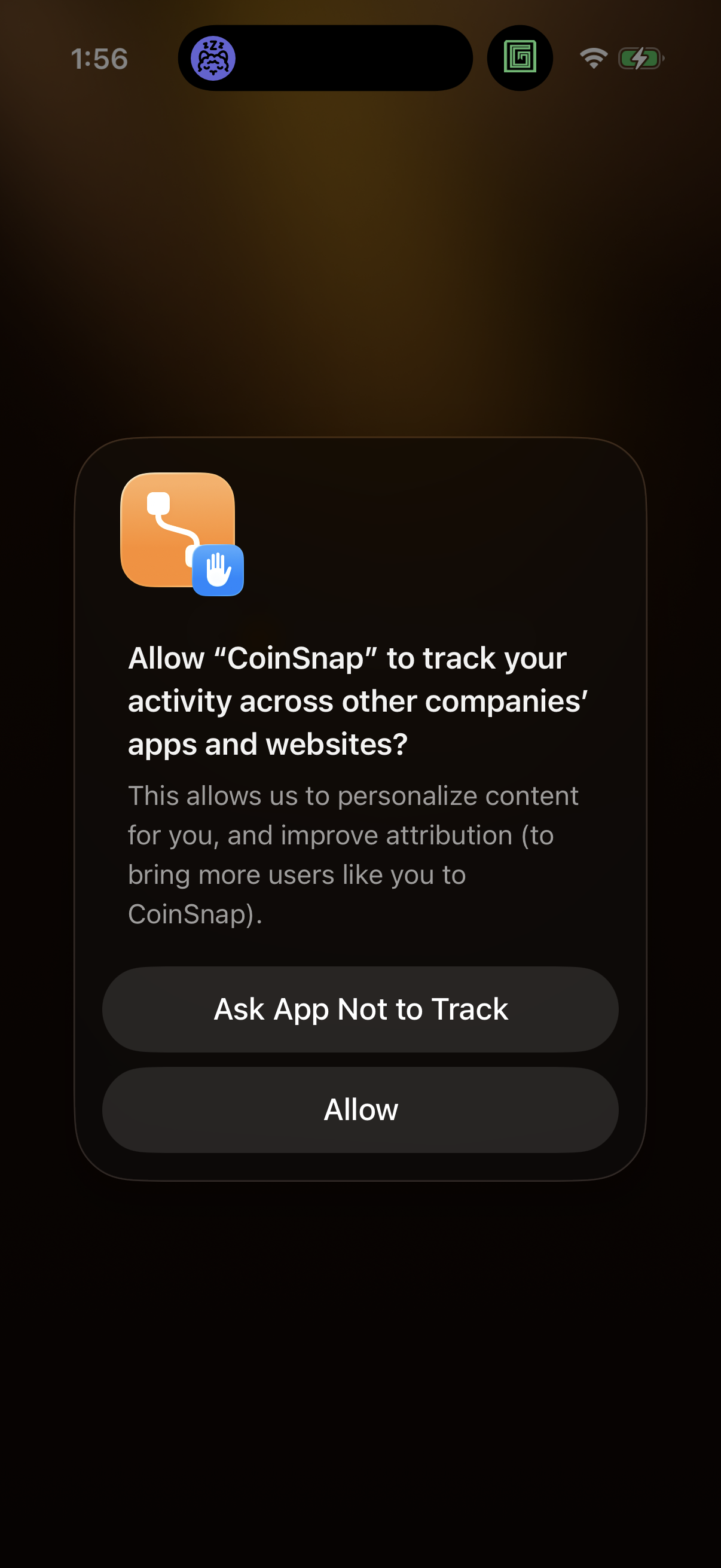 Step 2 of coinsnap Onboarding