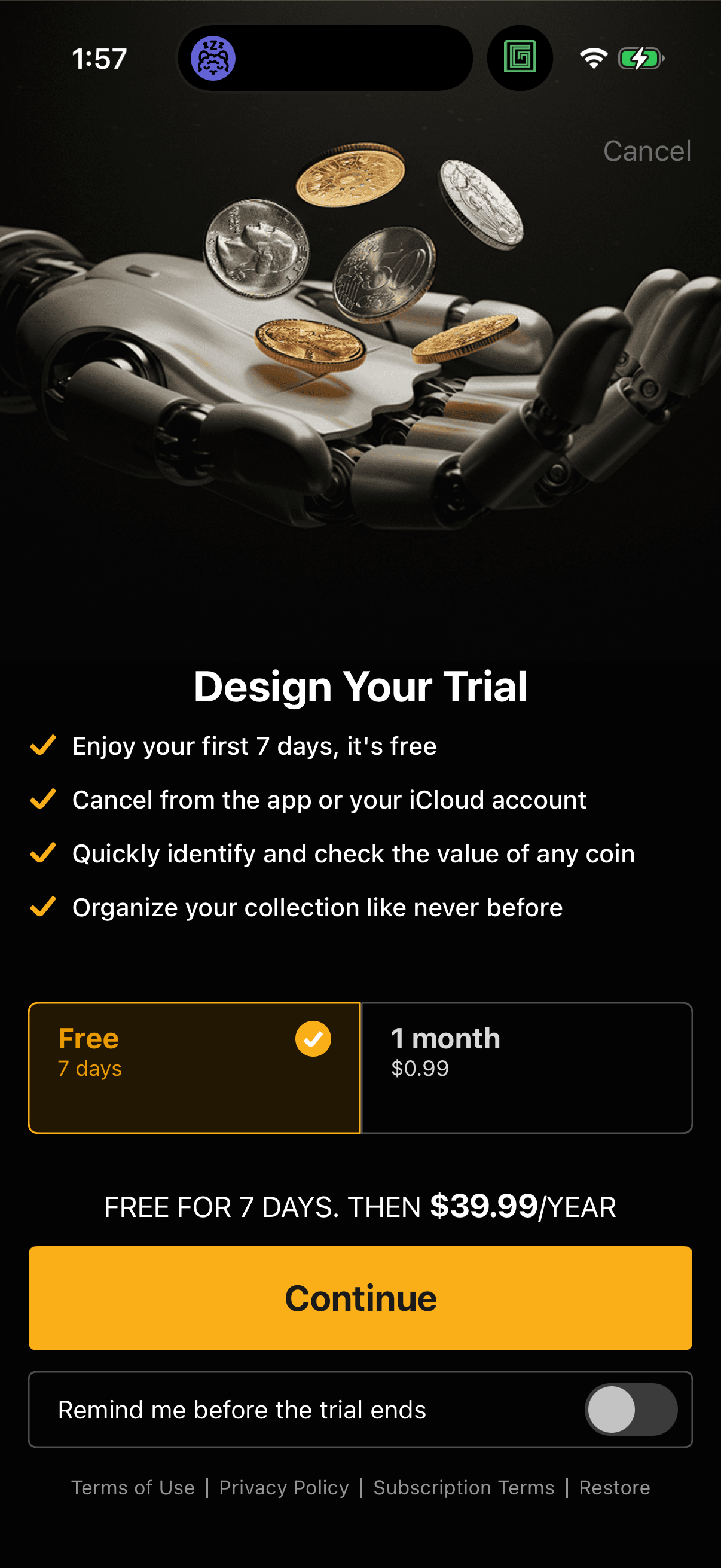 Step 3 of coinsnap Onboarding