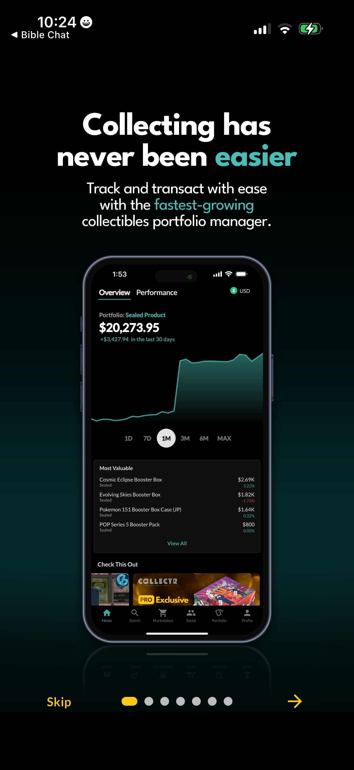 Step 1 of Collectr Tcg Collector App Onboarding