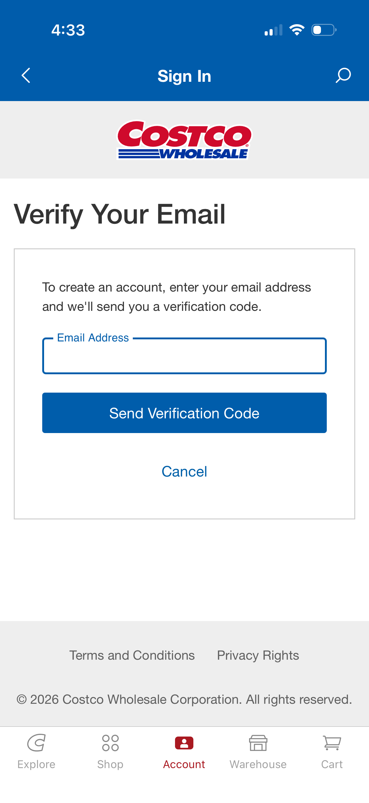 costco app screenshot 2