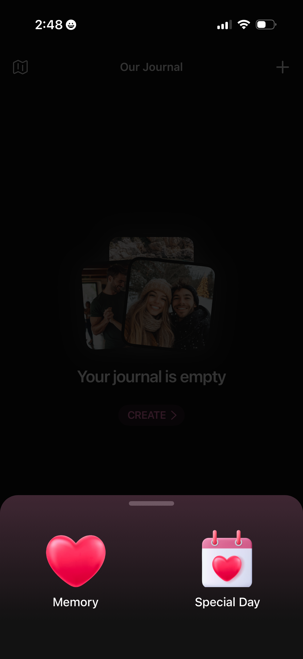 couple-joy create journal memory