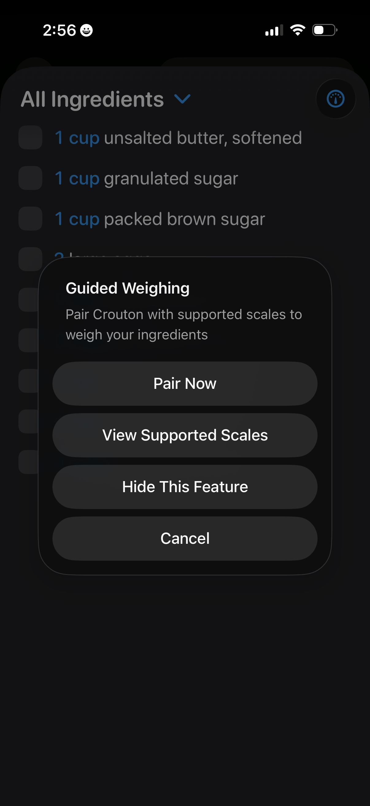 crouton pair kitchen scale