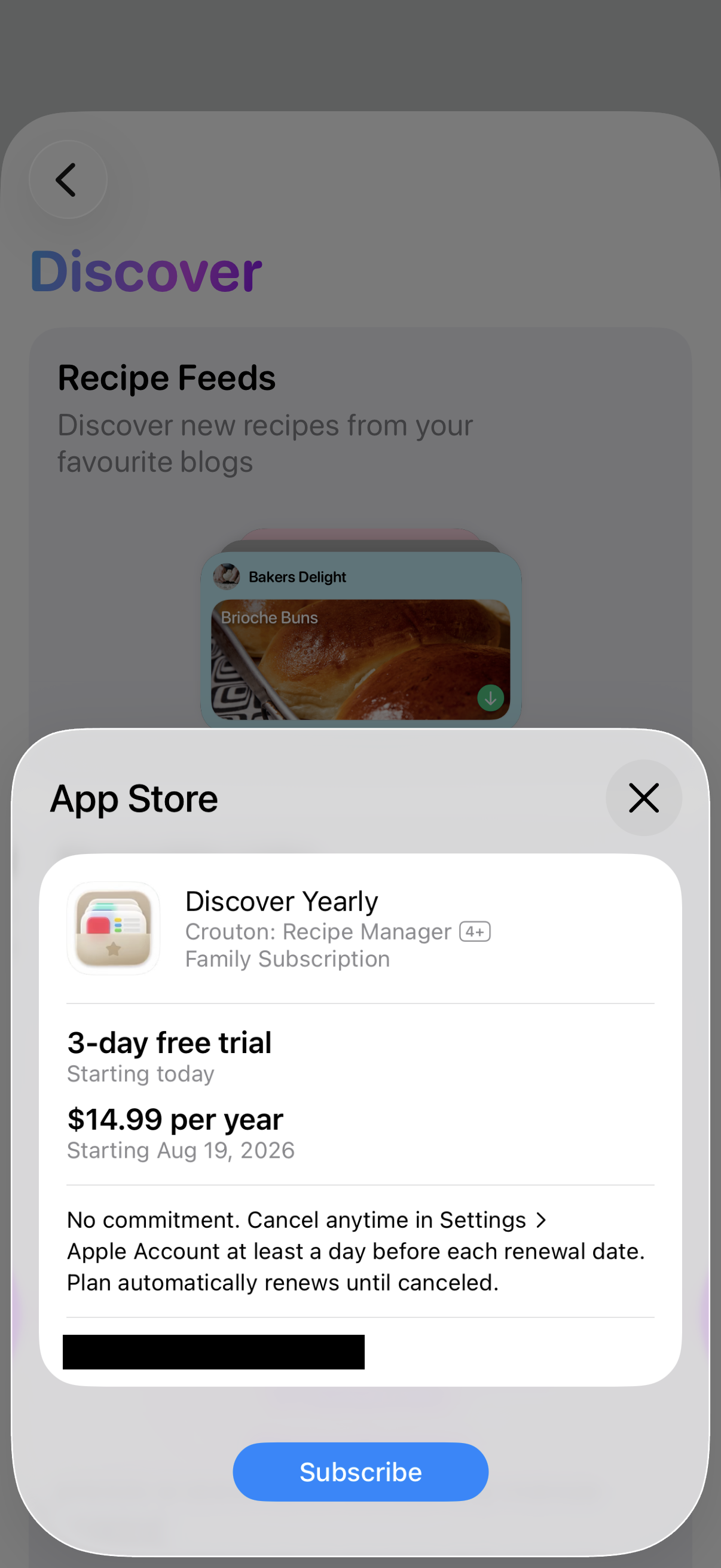 Step 2 of Crouton Locked Feature Paywall