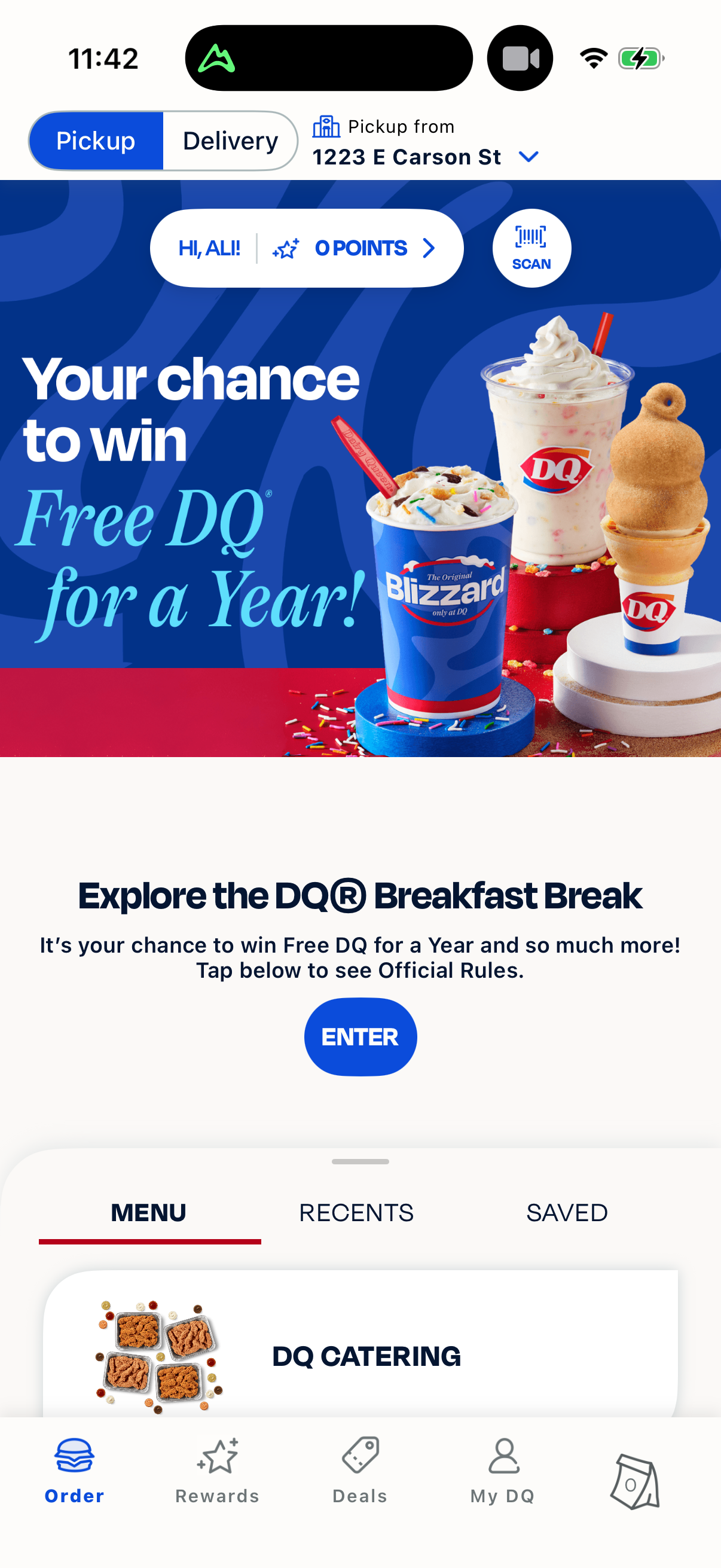 Step 1 of dairy-queen Main_tabs