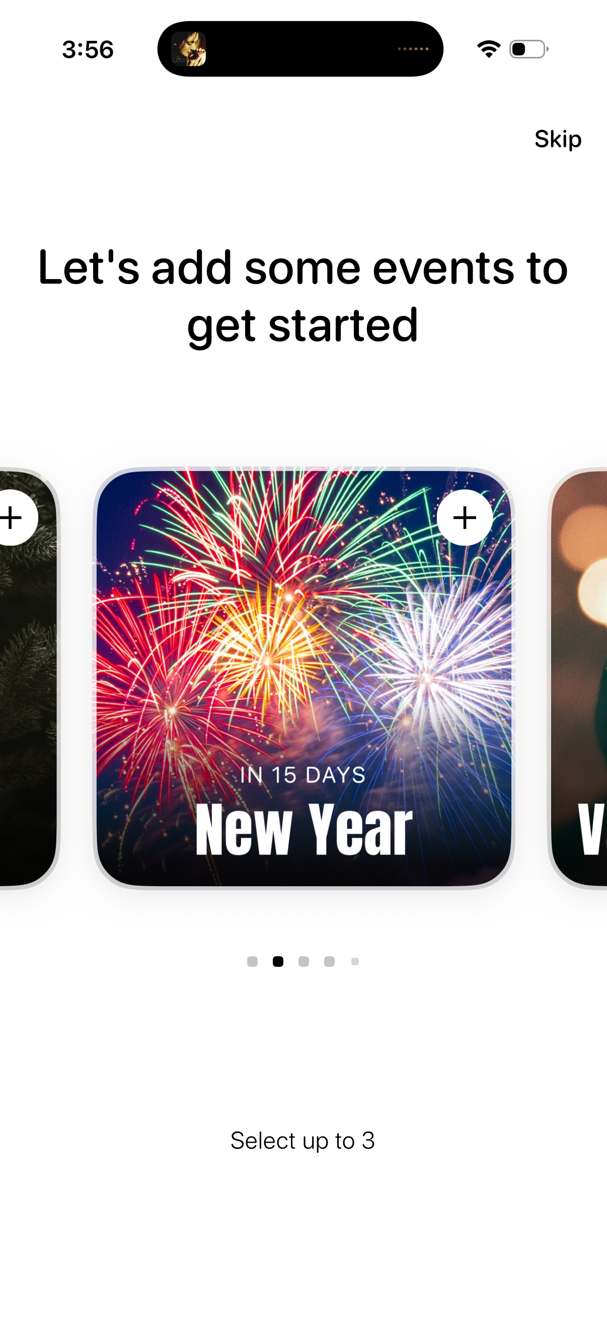 days set up starter events