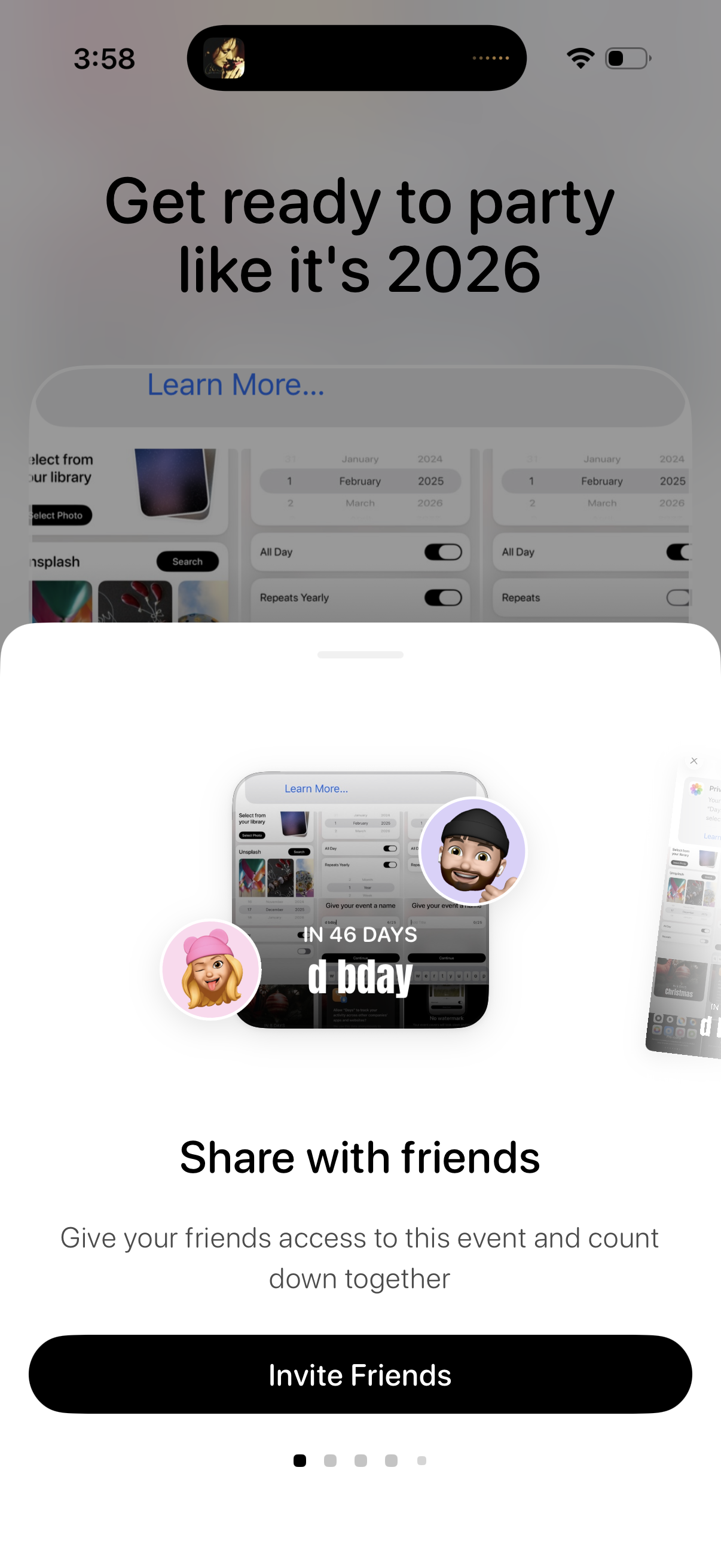 days share cover to social