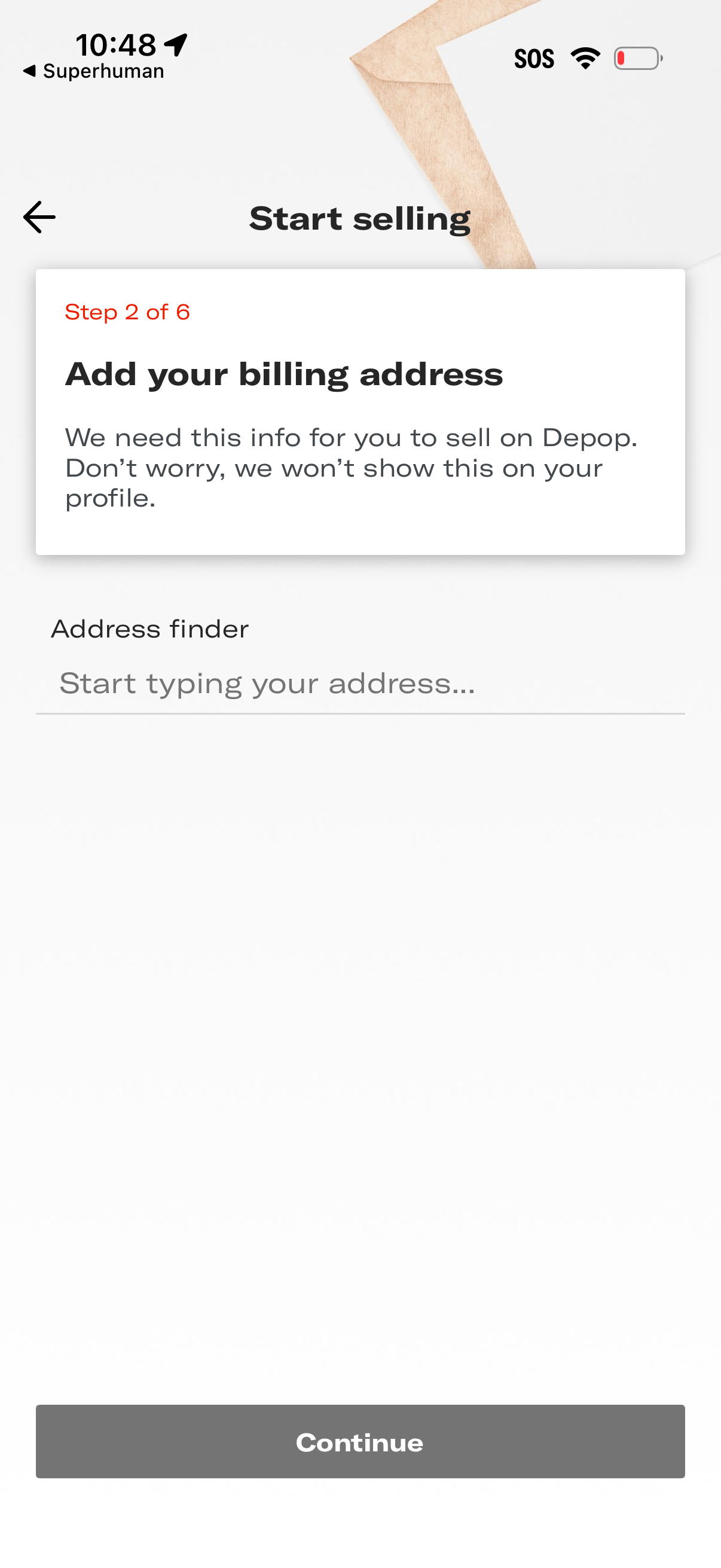 depop app screenshot 9