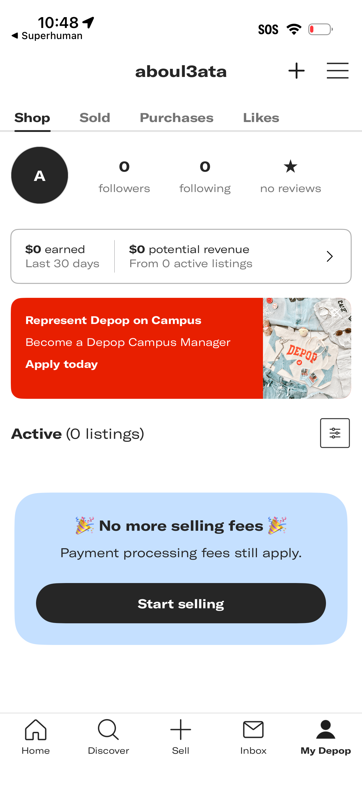 depop app screenshot 3