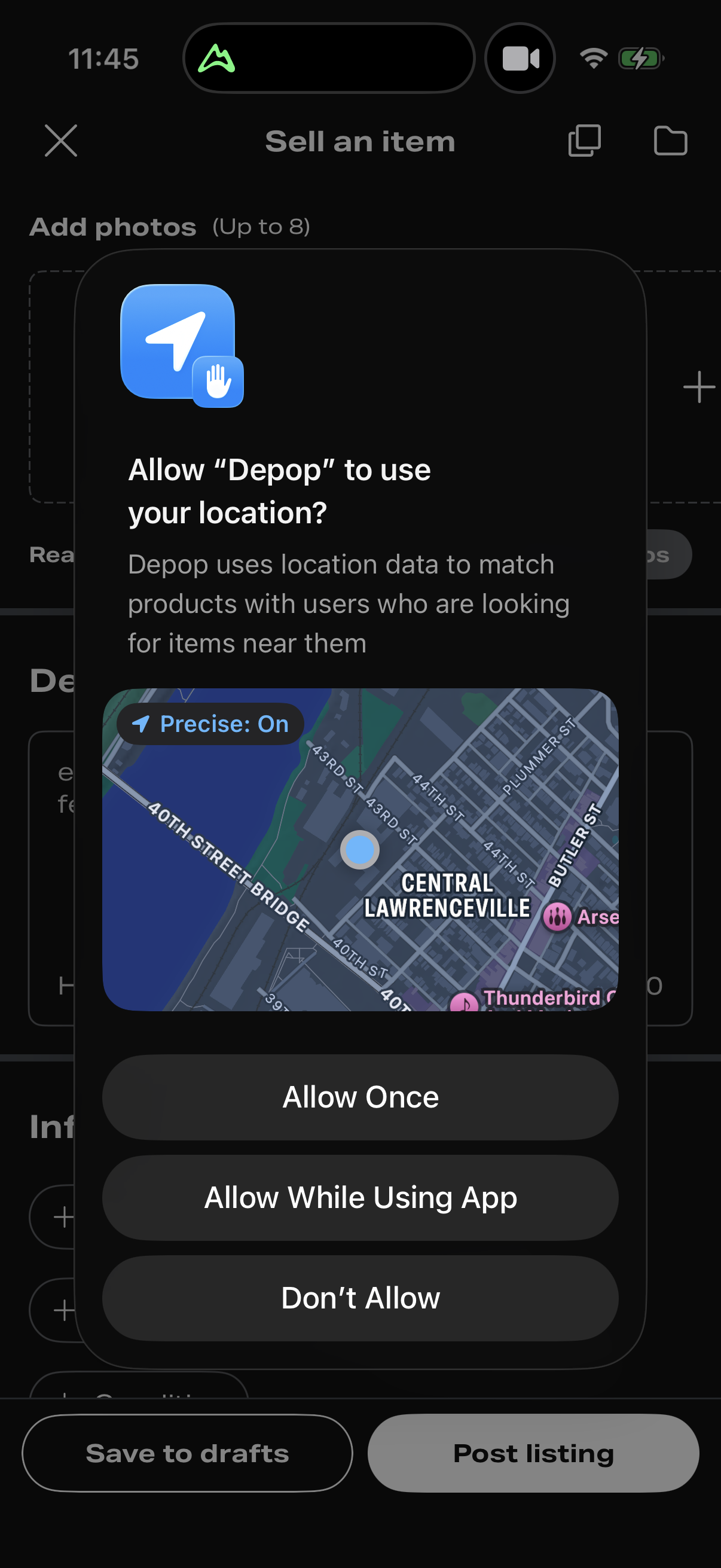 Step 3 of depop Main_tabs