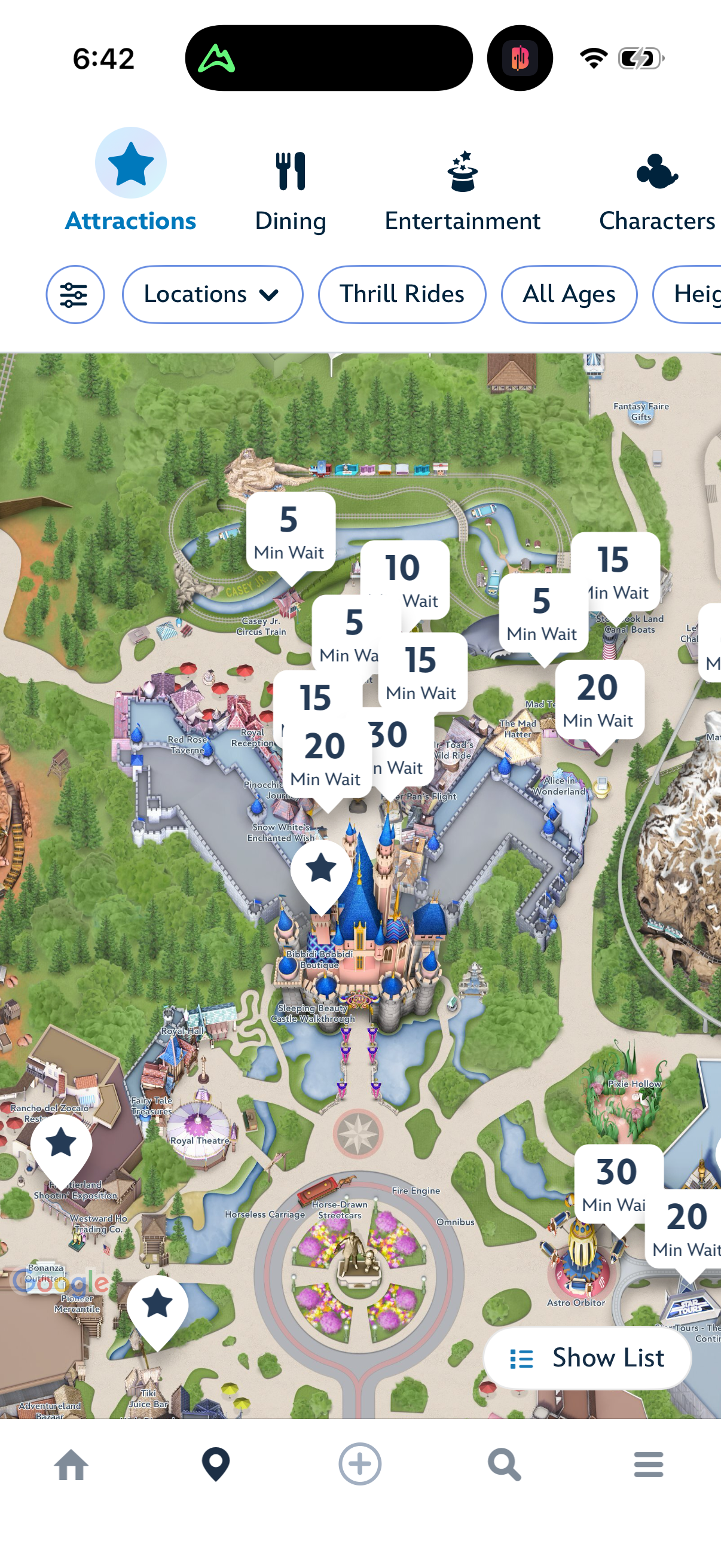 disneyland screen