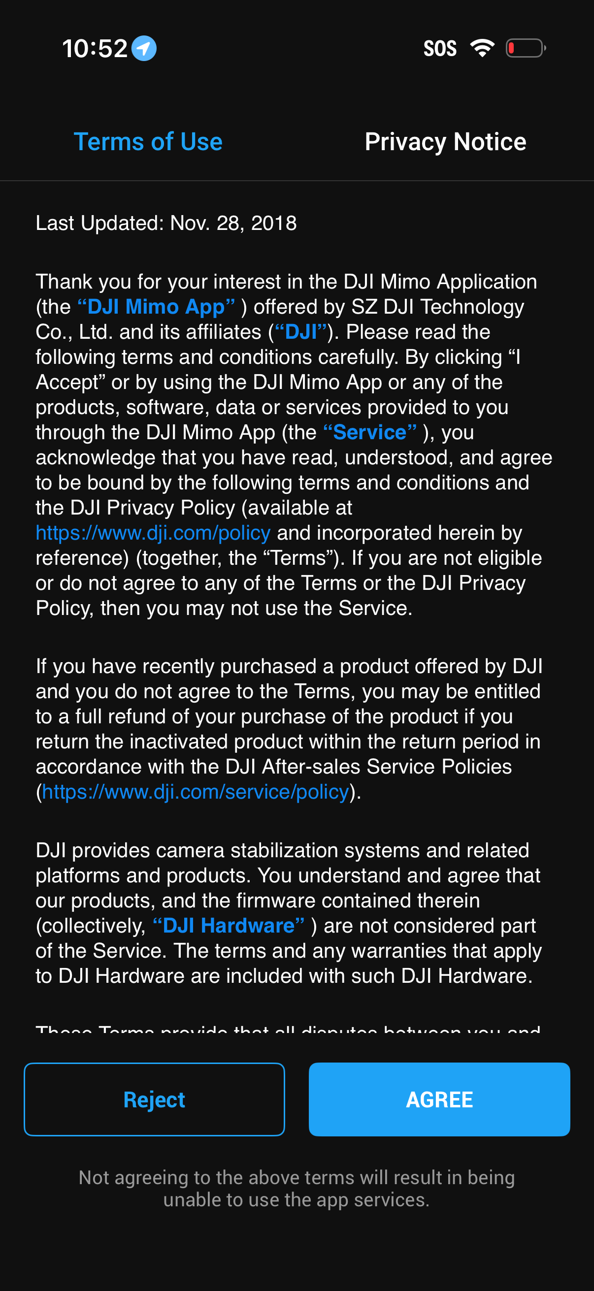 DJI-mimo app screenshot 8