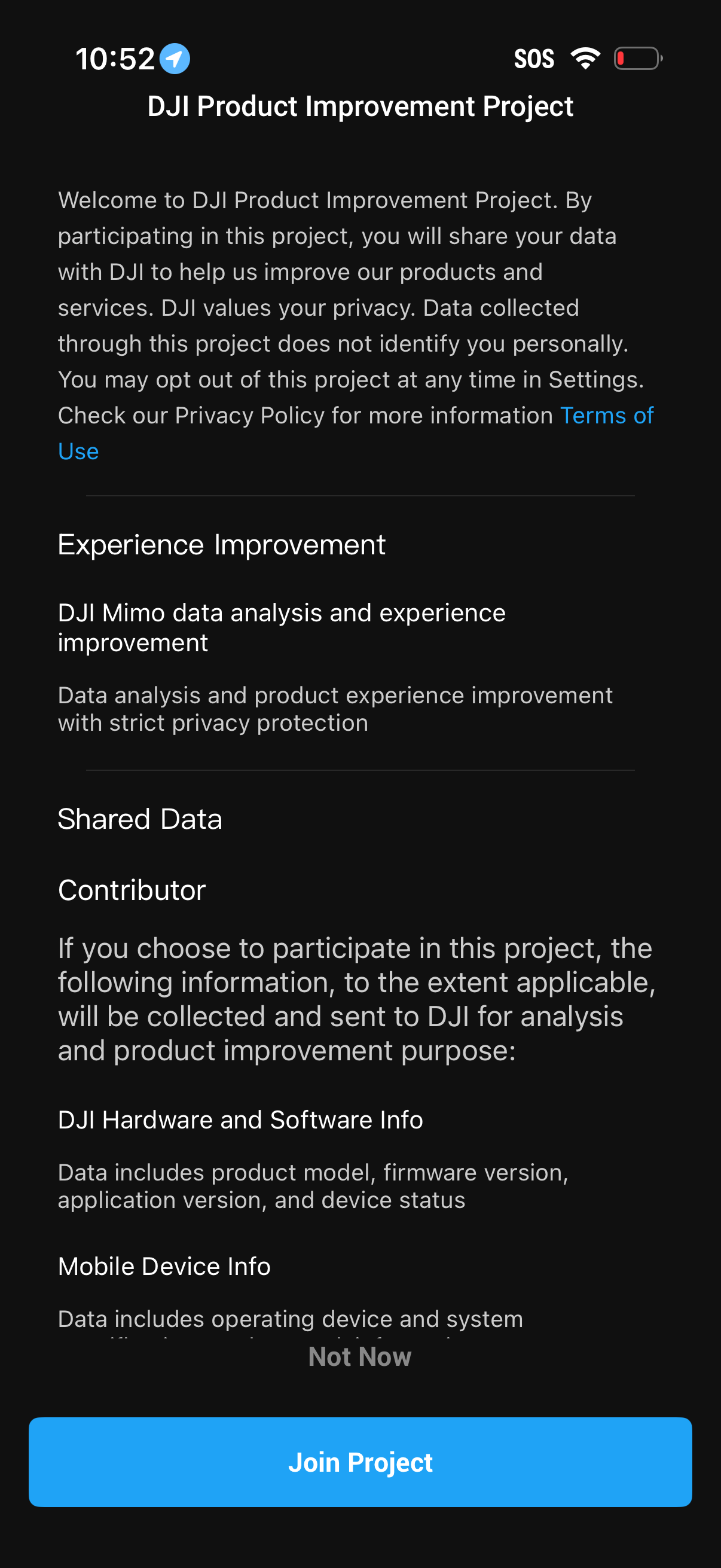 DJI-mimo app screenshot 7