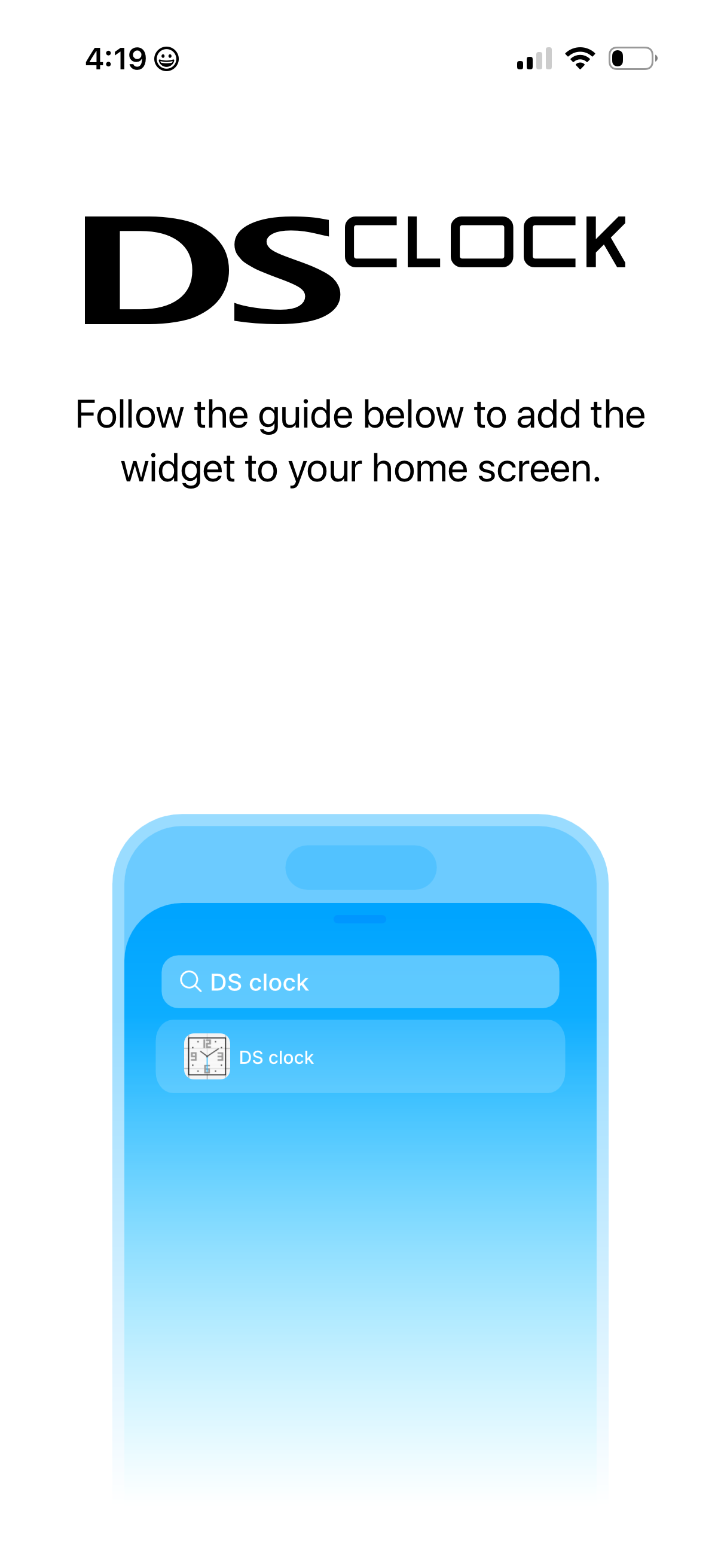 DS-clock app screenshot 3