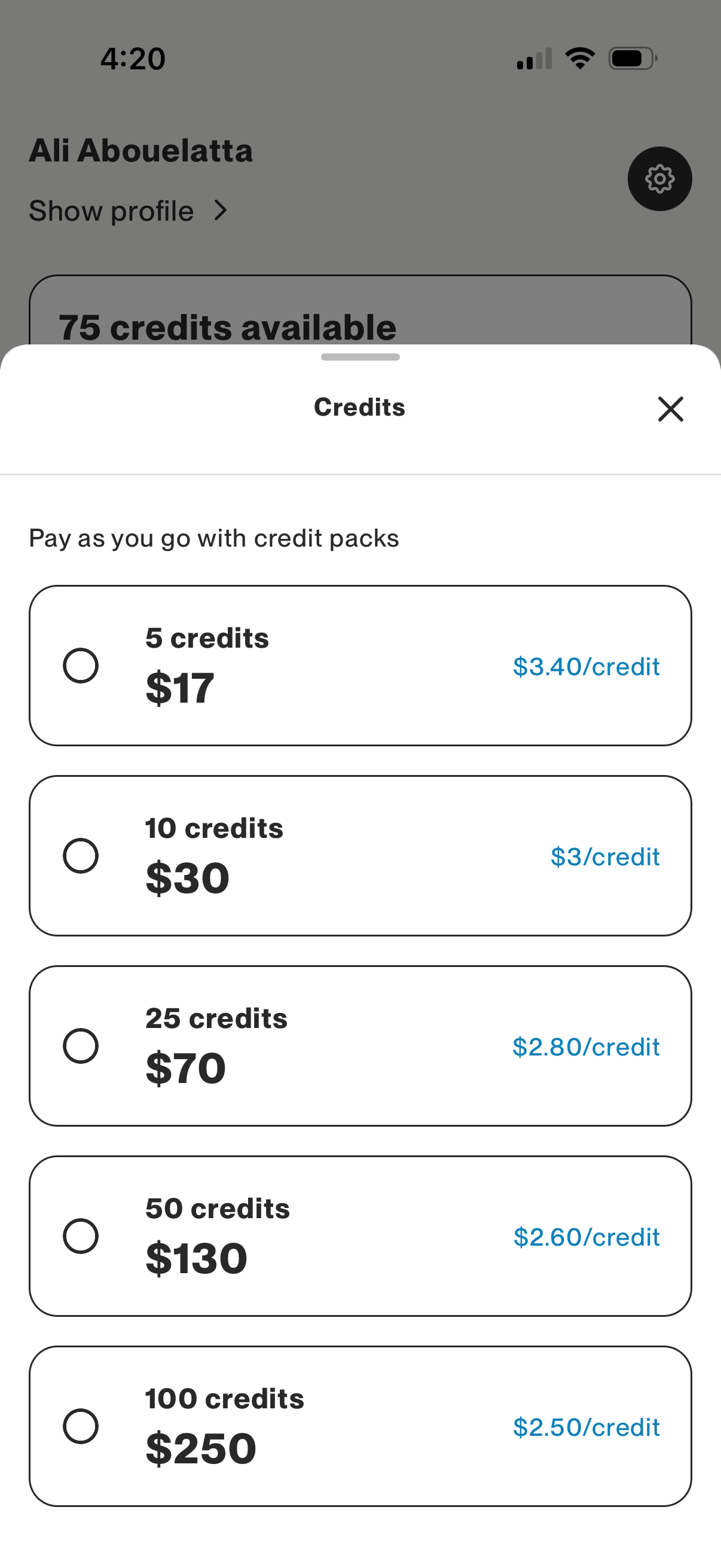 duckbill Purchase Credit