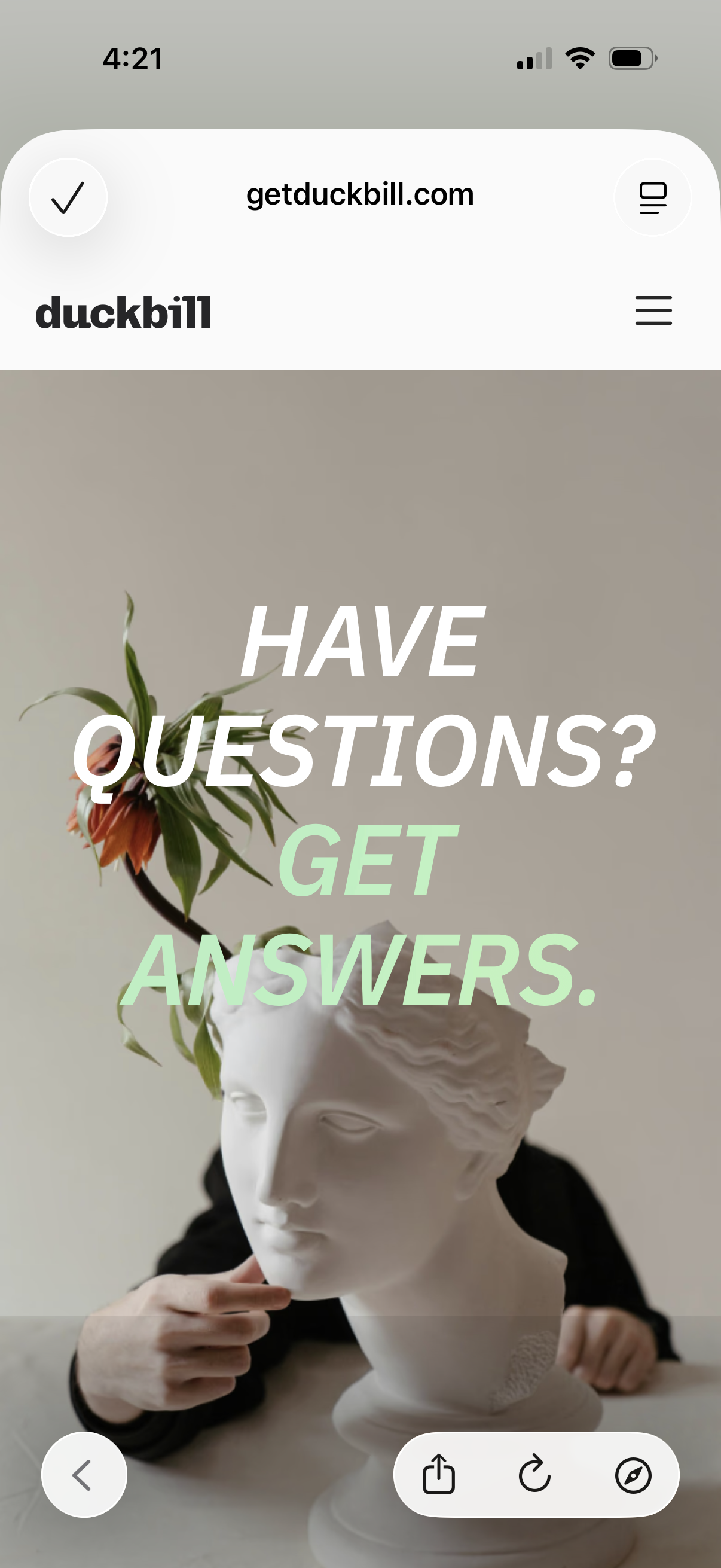 duckbill app screenshot 1