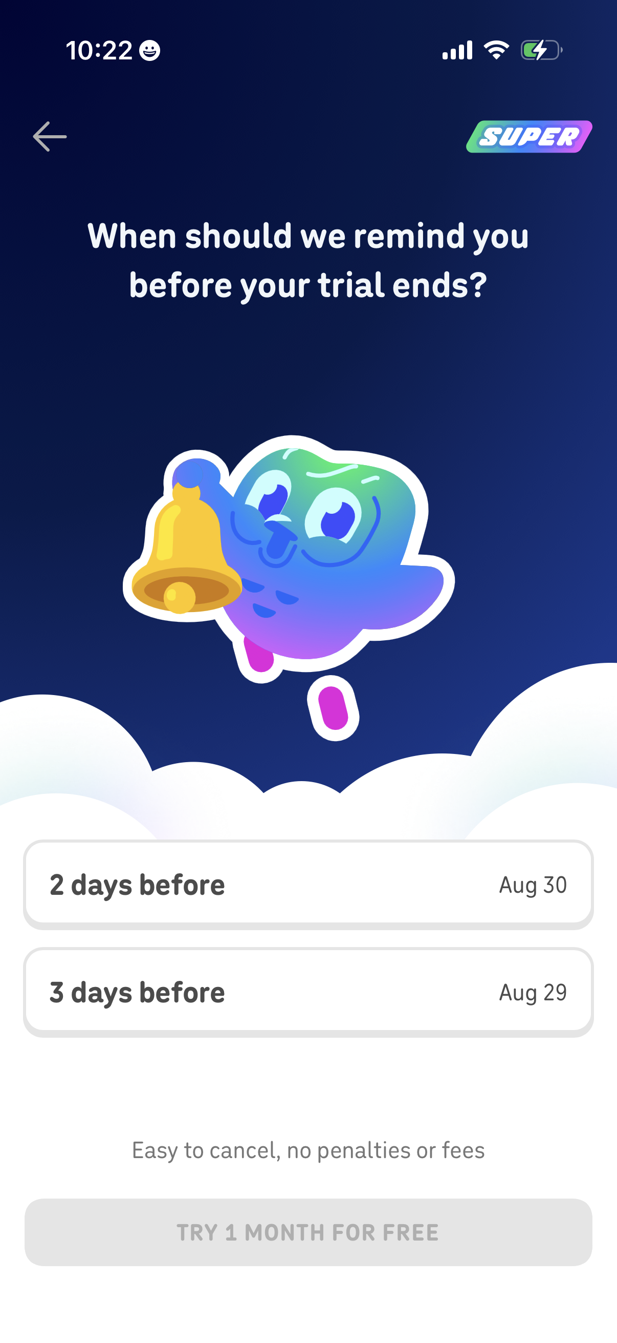 Step 4 of Duolingo Settings Paywall