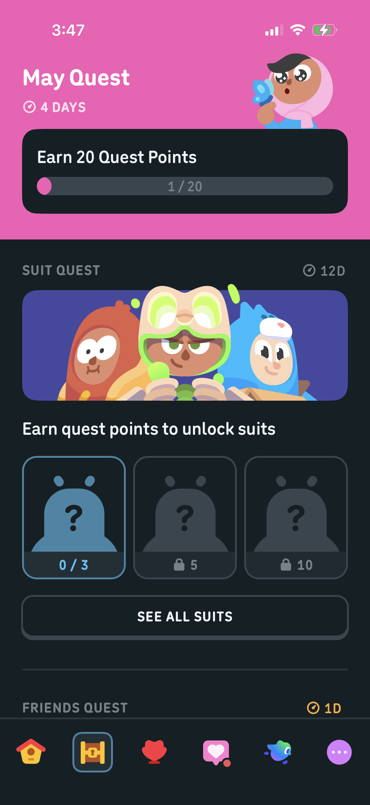 Step 3 of duolingo Main_tabs