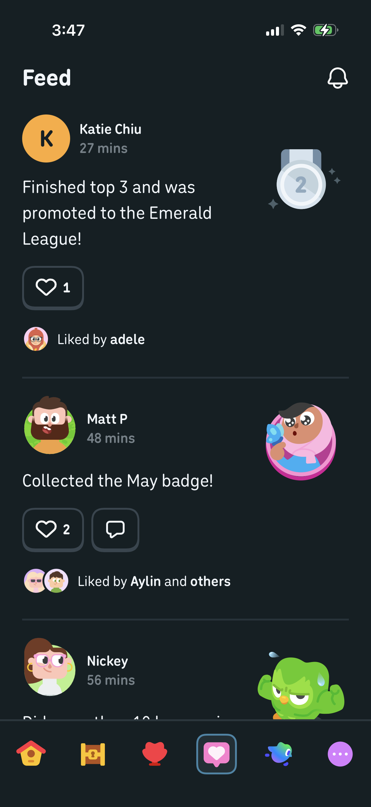 Step 4 of duolingo Main_tabs