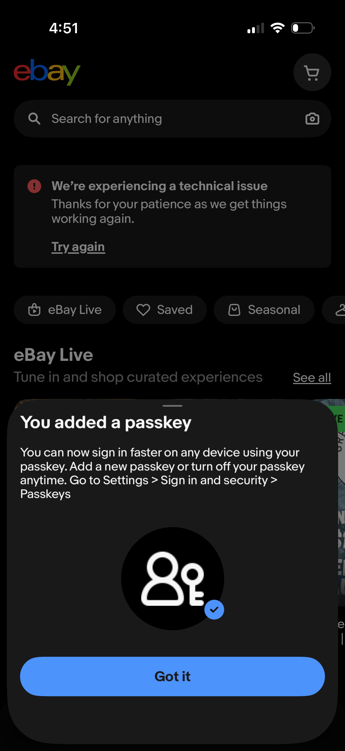 ebay app screenshot 2
