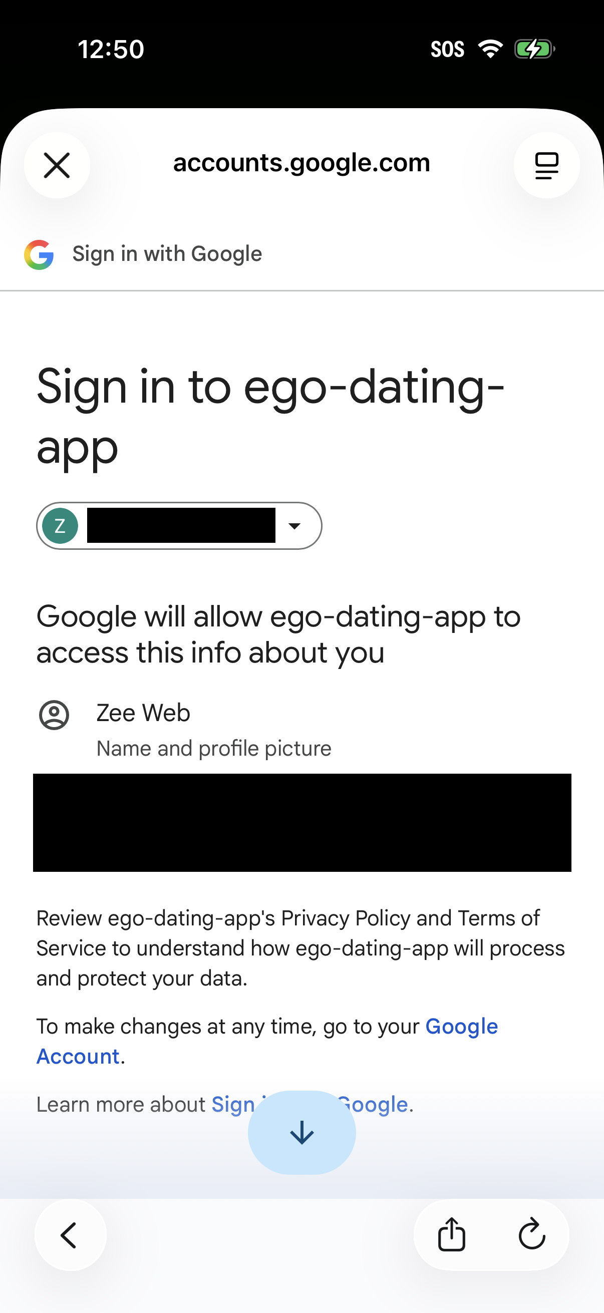 Ego app screenshot 1