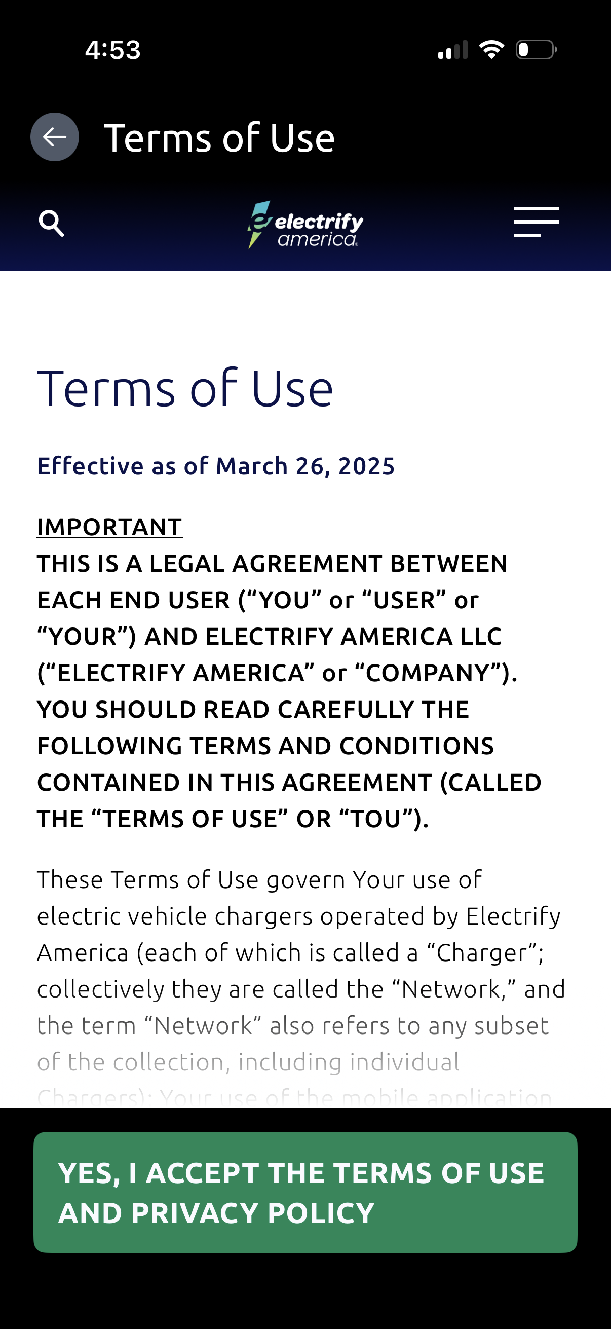 electrify-america app screenshot 10