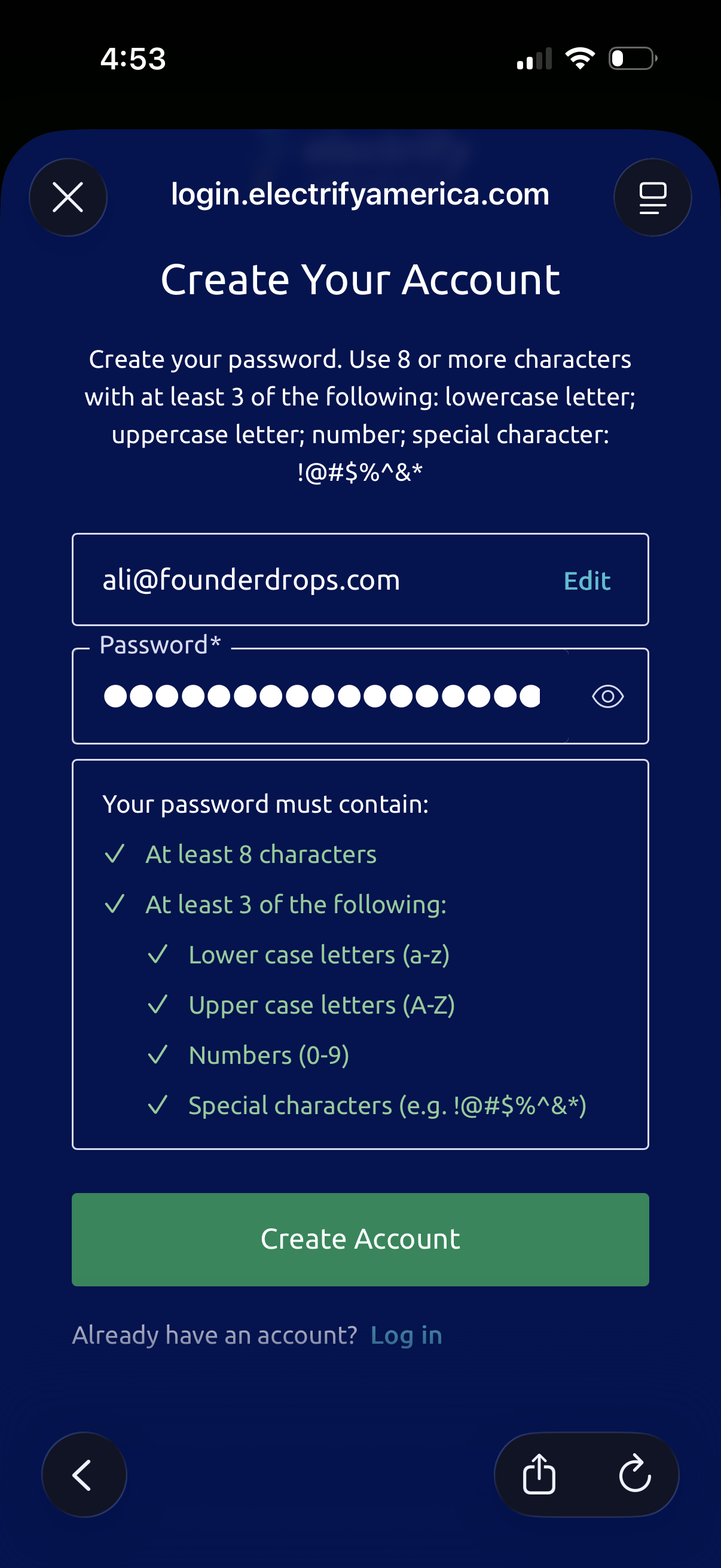 electrify-america app screenshot 6