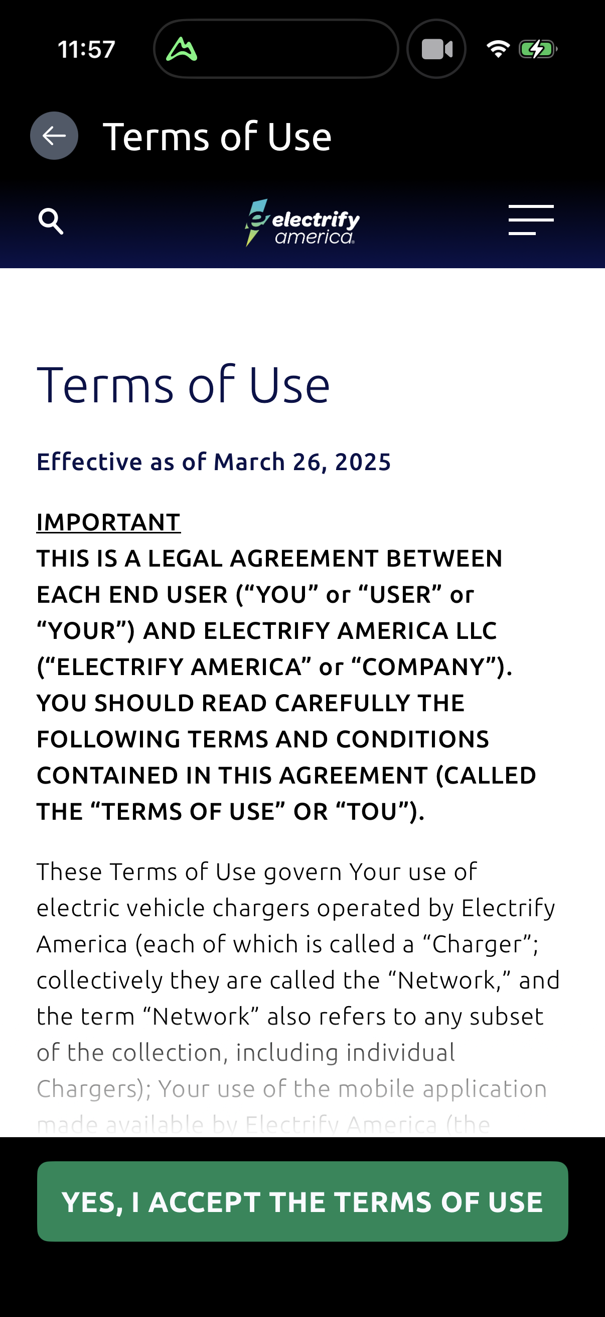 Step 1 of electrify-america Main_tabs