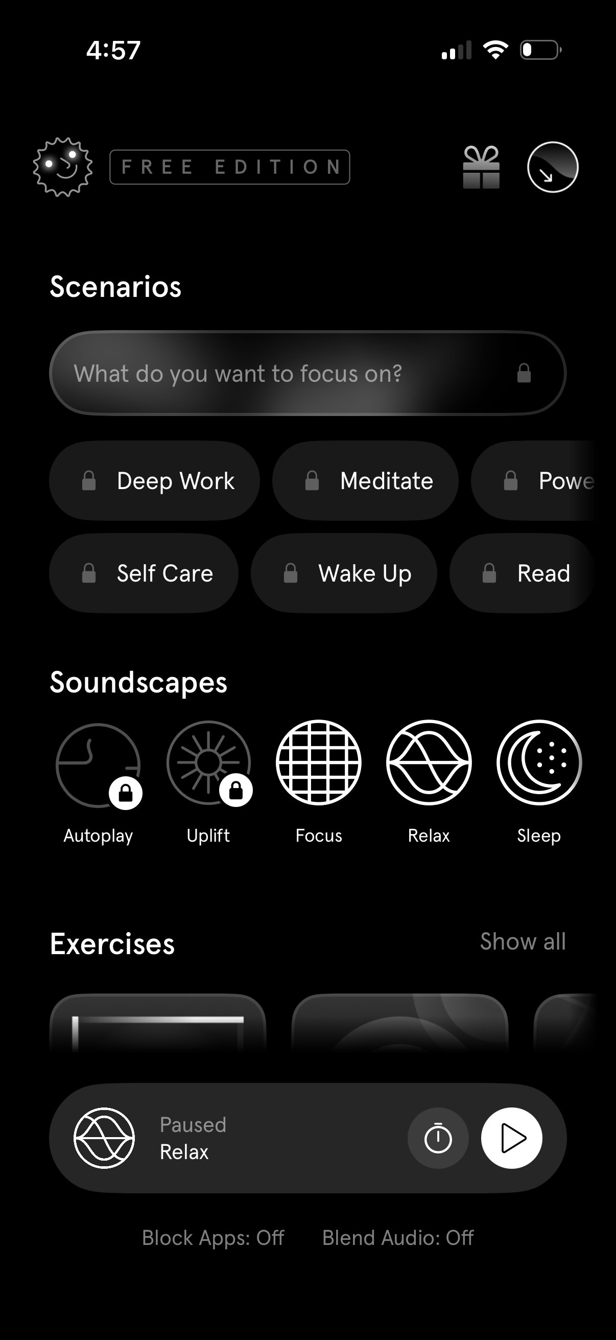 endel app screenshot 1