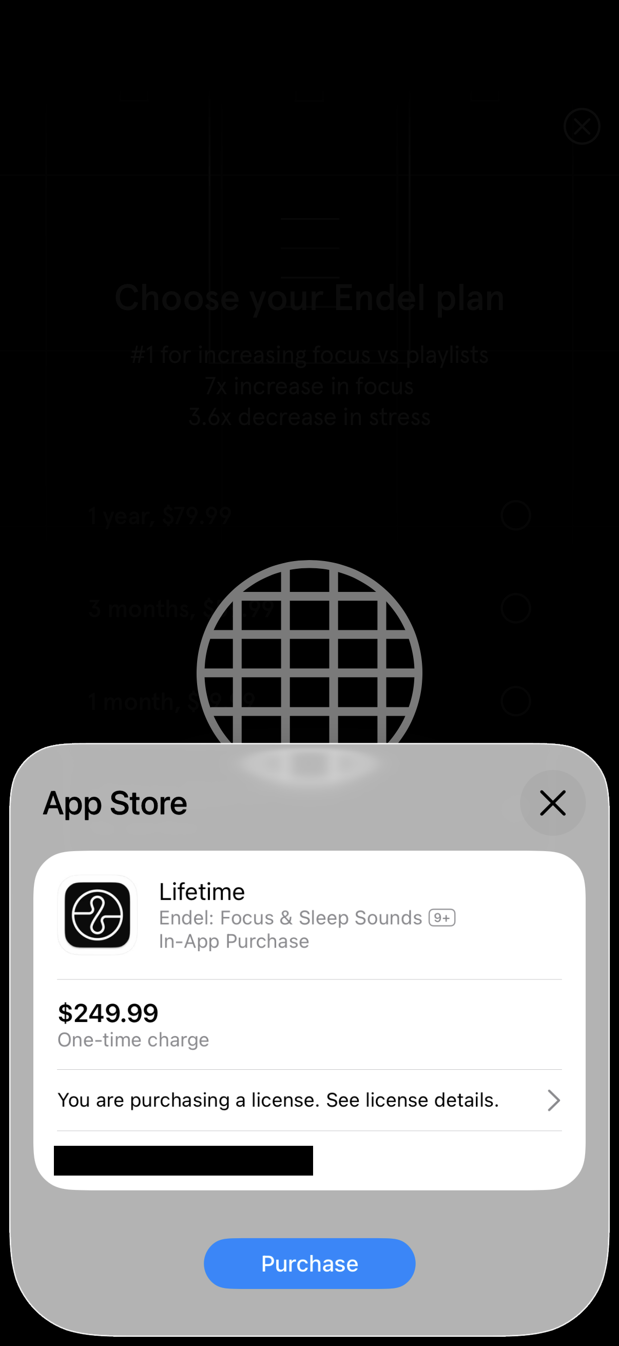 Step 3 of Endel Locked Feature Paywall