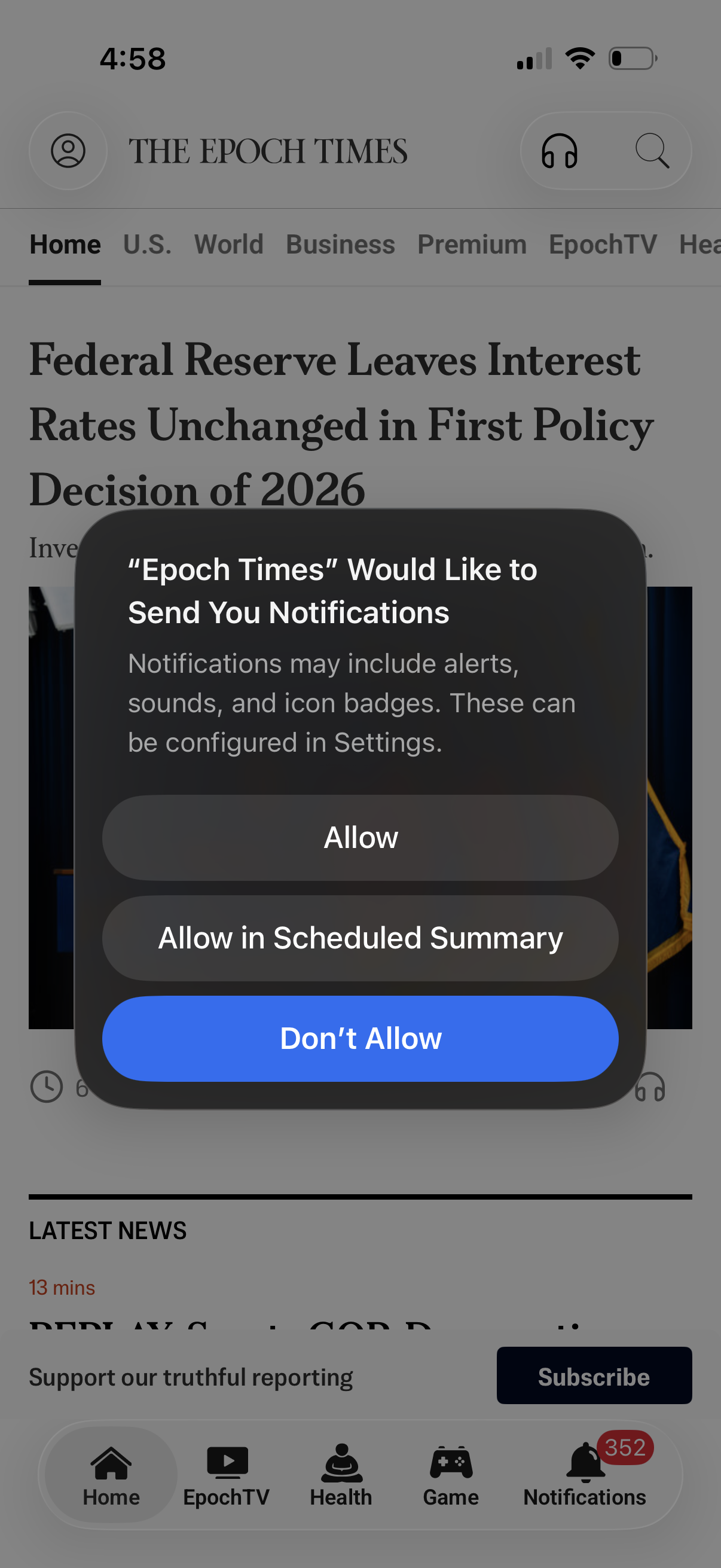 epoch-times app screenshot 4