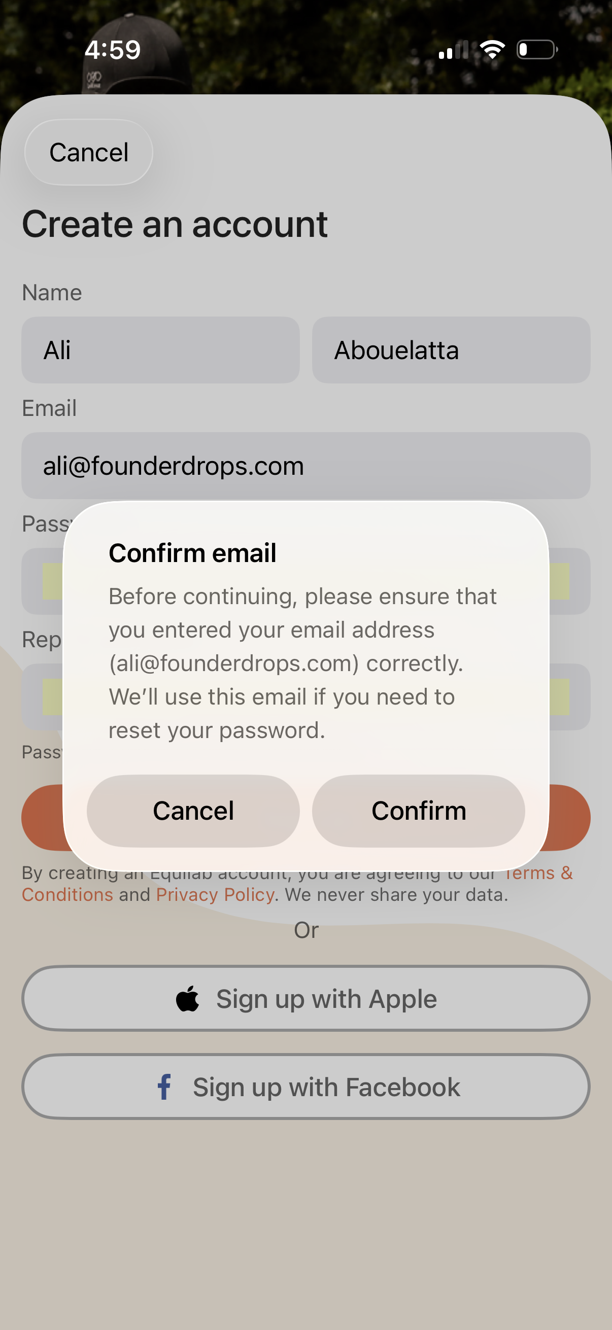 equilab app screenshot 4