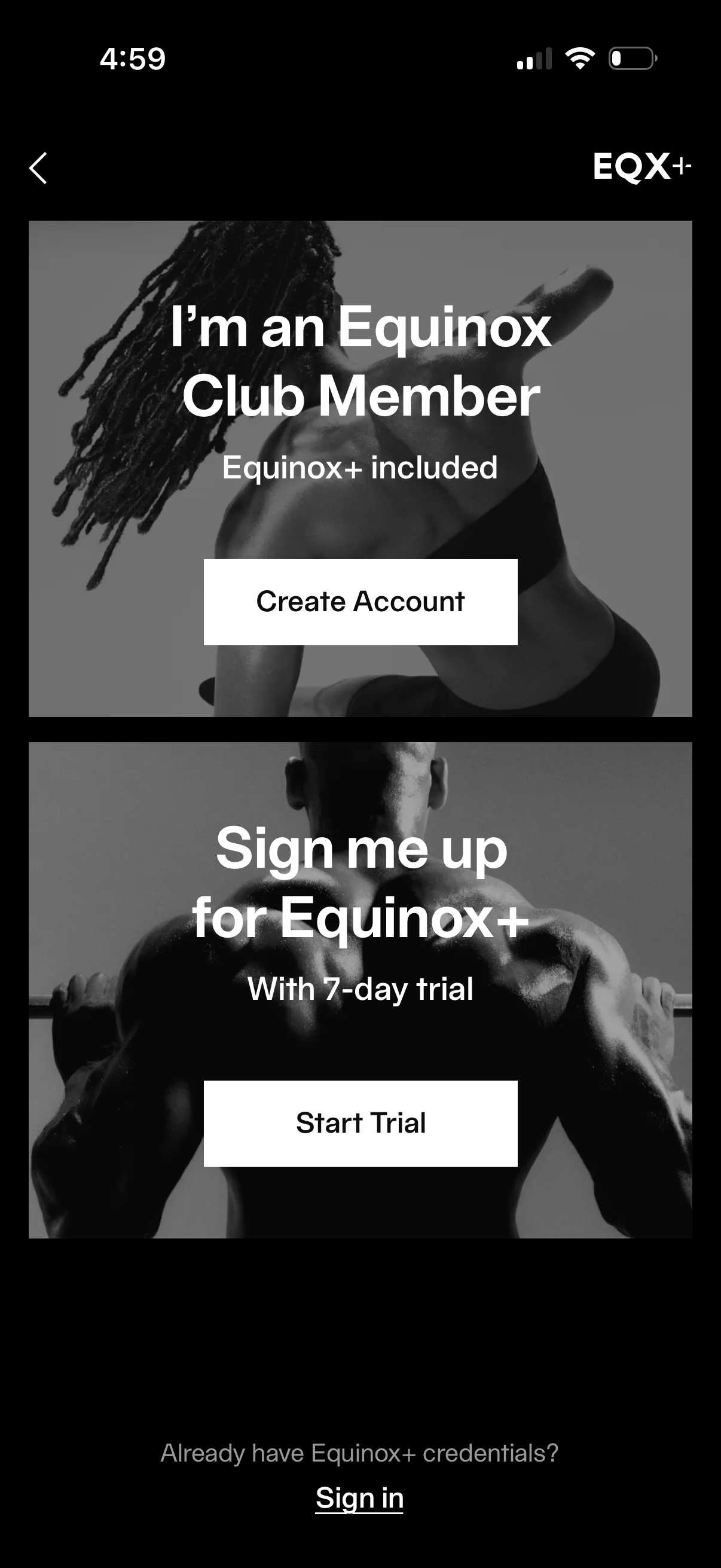 equinox app screenshot 3